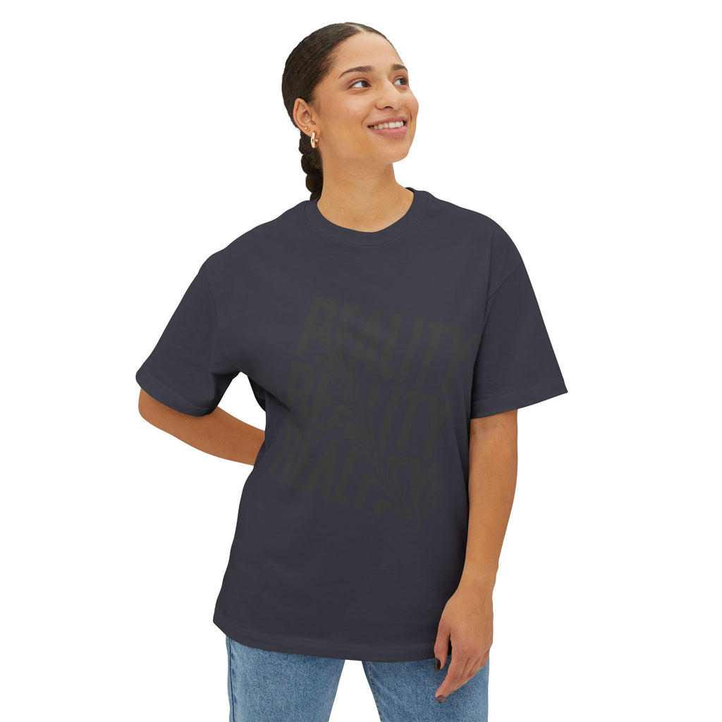 Reality Repeat Tee — Graphic Boxy T‑Shirt