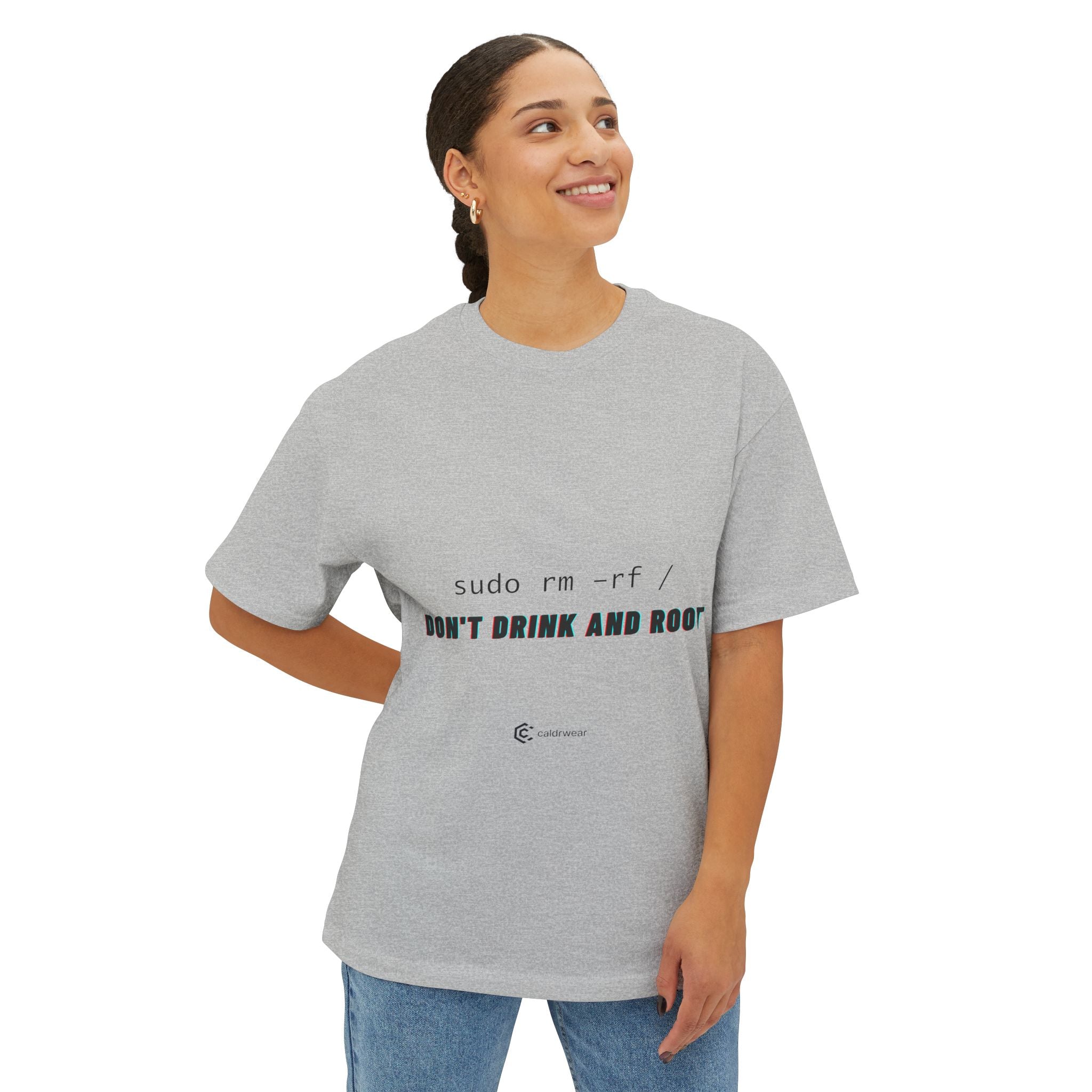 Don’t Drink and Root Tee — Minimalist Linux Shirt