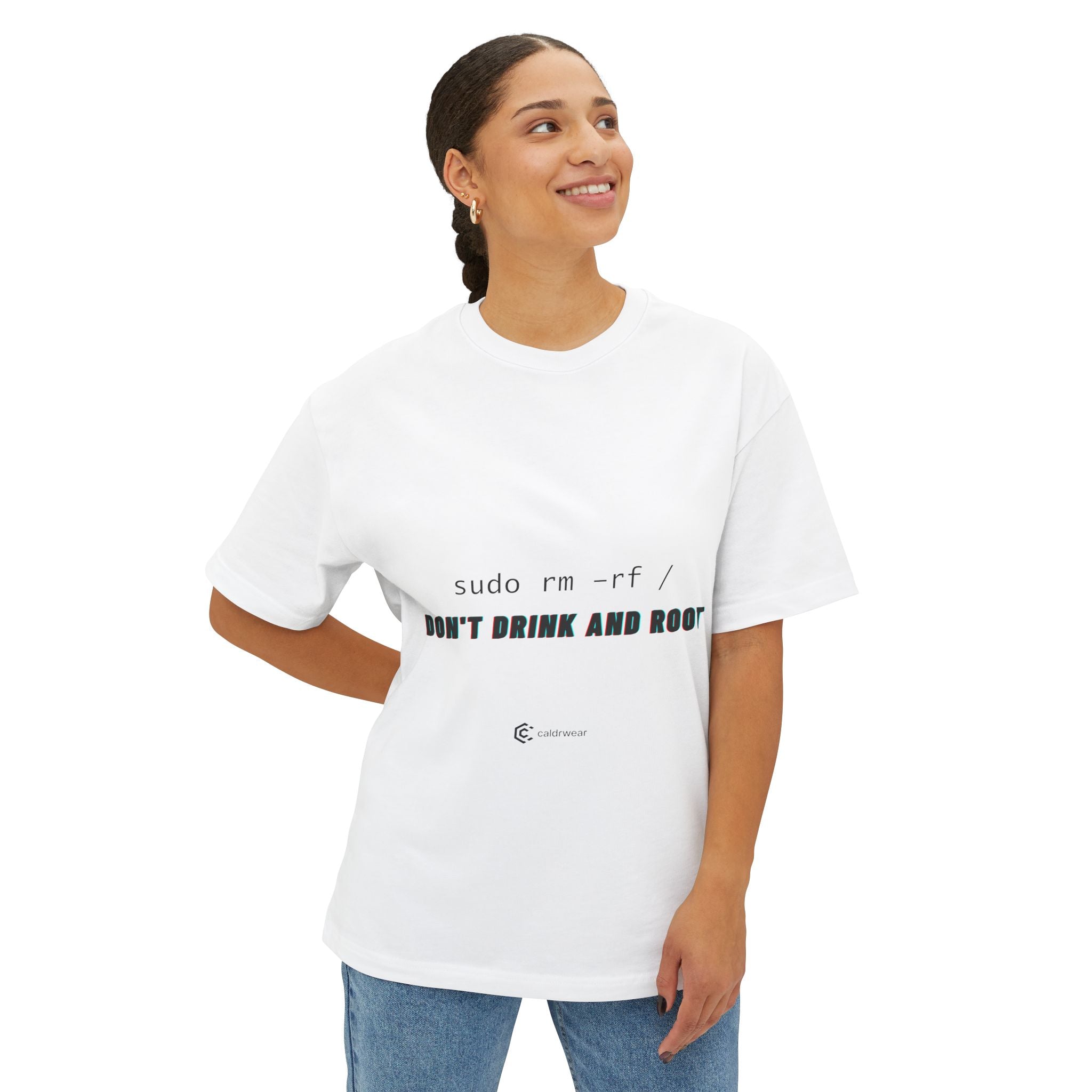 Don’t Drink and Root Tee — Minimalist Linux Shirt