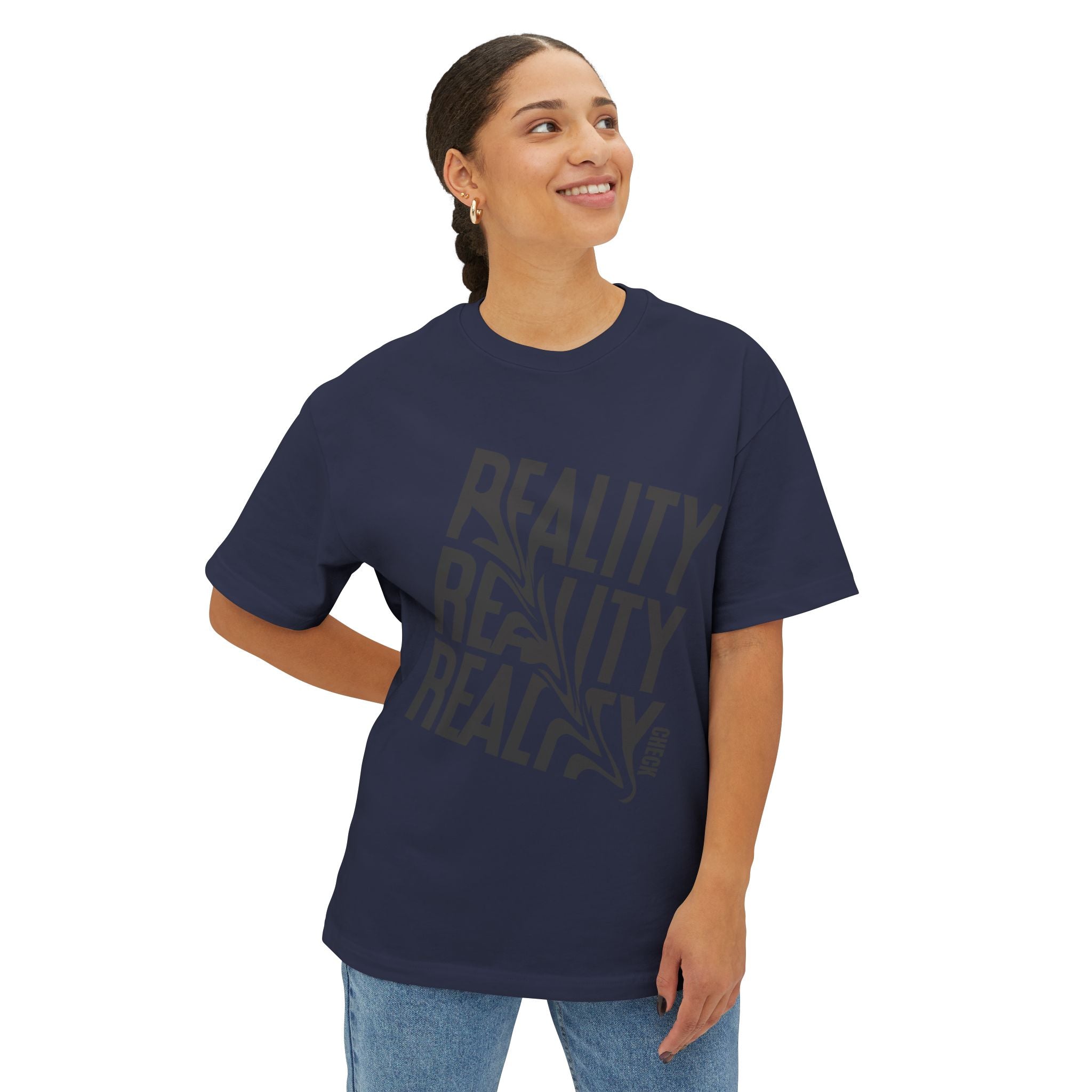 Reality Repeat Tee — Graphic Boxy T‑Shirt