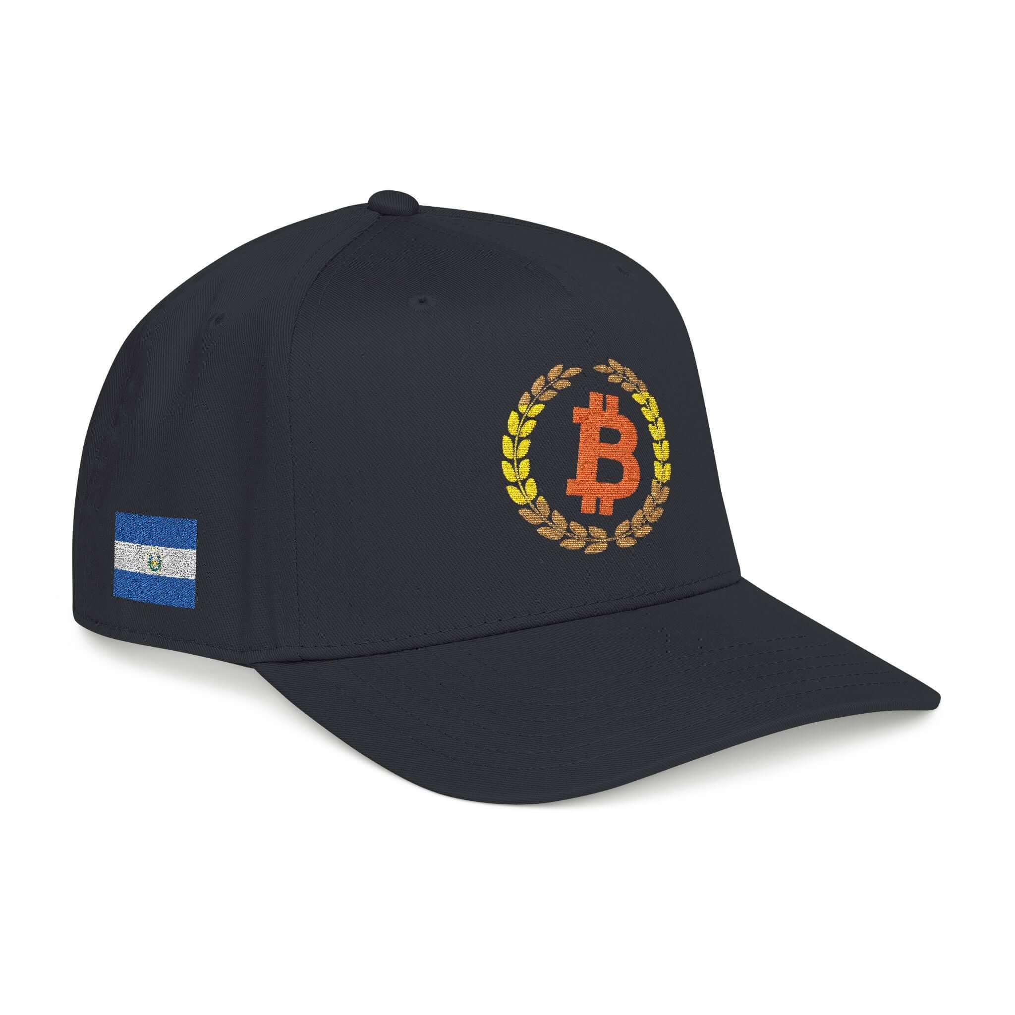 Bitcoin Logo Cap — Embroidered El Salvador Bitcoin Hat - caldrwear.com