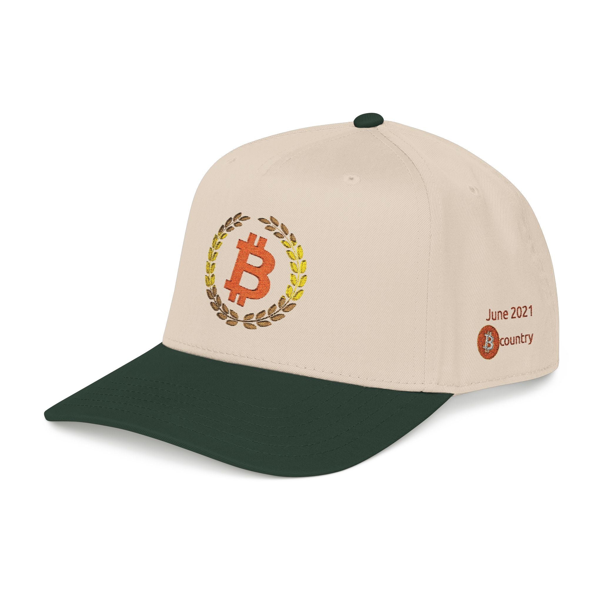 Bitcoin Logo Cap — Embroidered El Salvador Bitcoin Hat - caldrwear.com