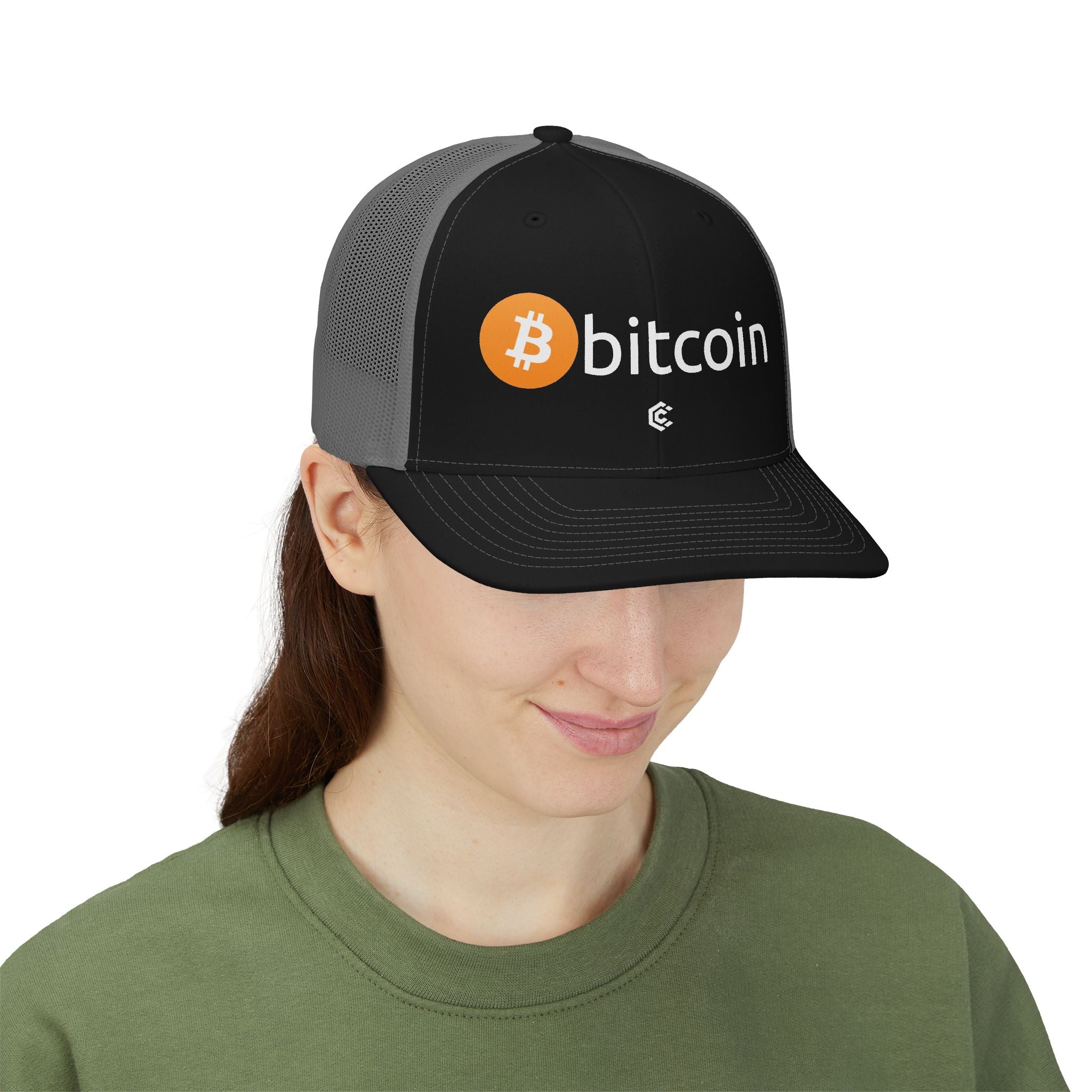 Bitcoin Logo Trucker Cap — Crypto Snapback Hat - caldrwear.com