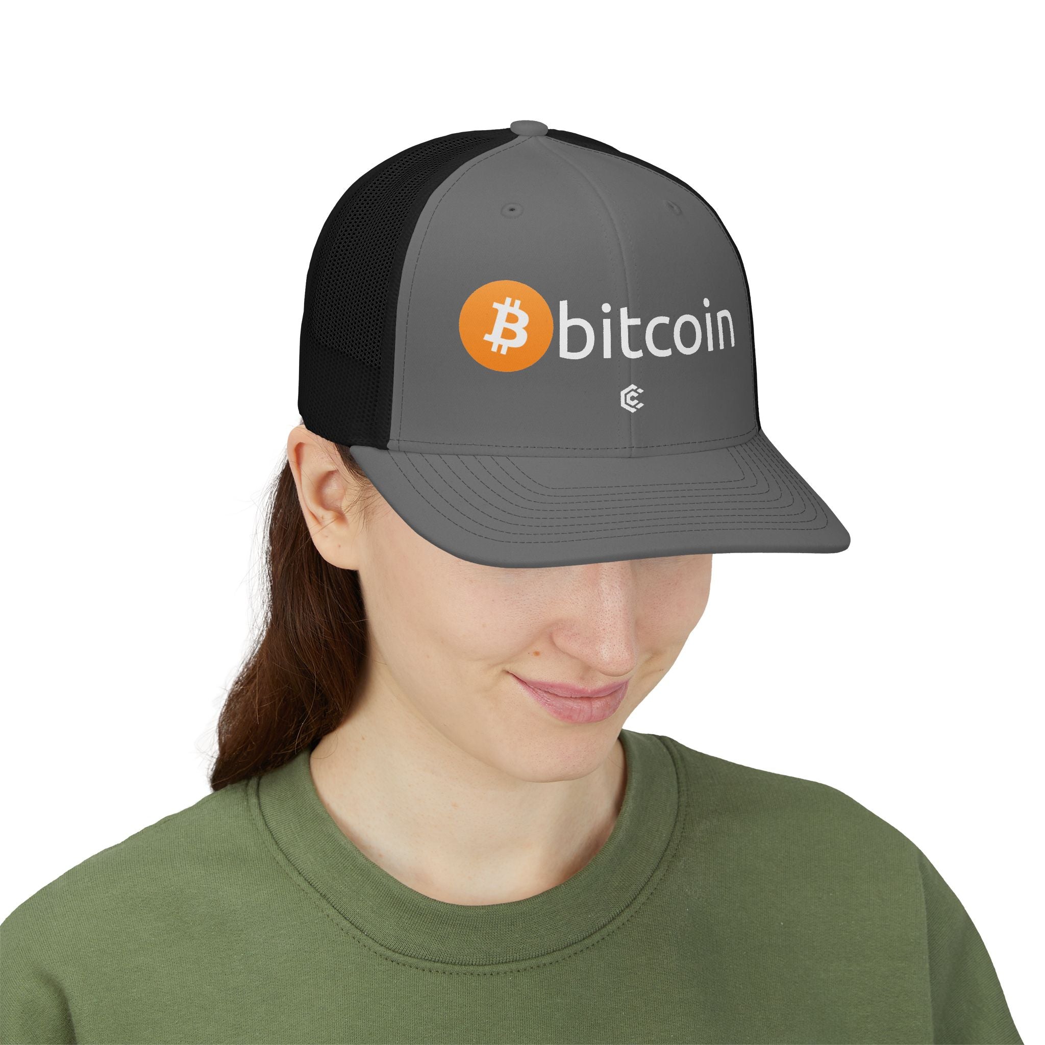 Bitcoin Logo Trucker Cap — Crypto Snapback Hat - caldrwear.com
