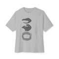 Boxy Tee - Grunge Lip Art Oversized T-Shirt - caldrwear.com