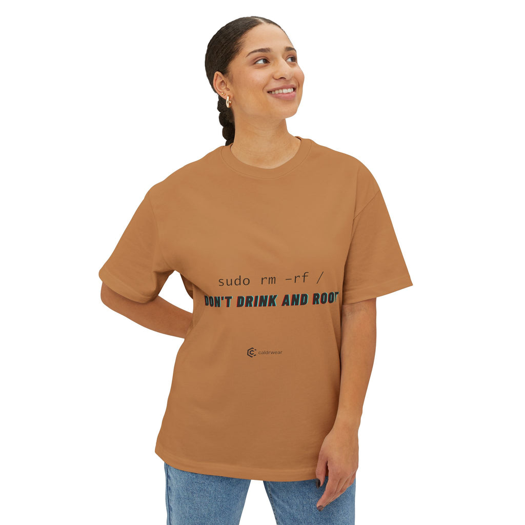 Don’t Drink and Root Tee — Minimalist Linux Shirt - caldrwear.com