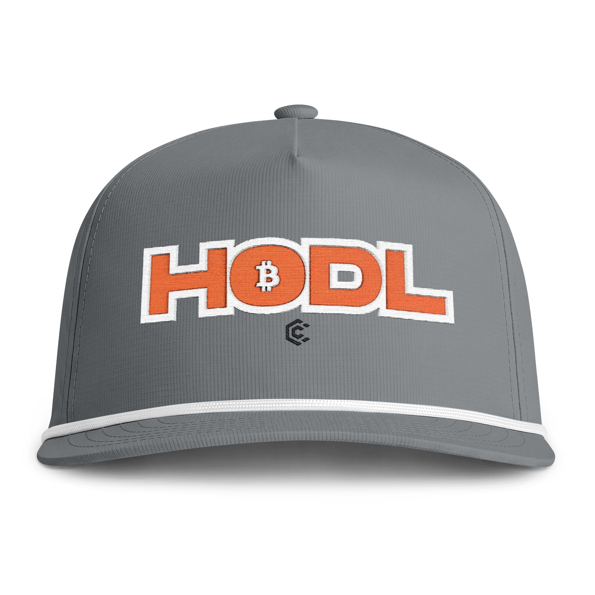 HODL Rope  — Sunwashed Retro Crypto Embroidered Cap - caldrwear.com