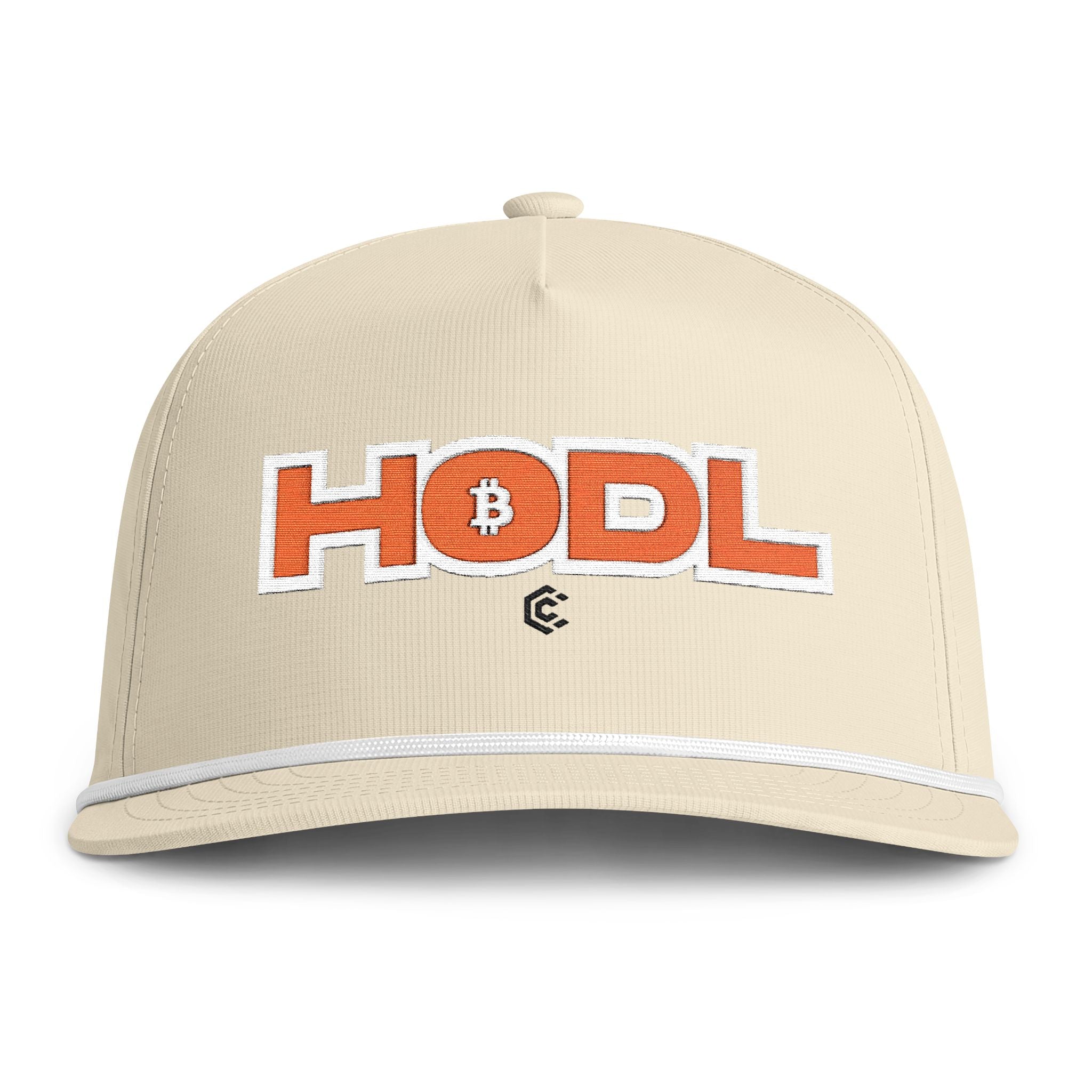 HODL Rope  — Sunwashed Retro Crypto Embroidered Cap - caldrwear.com