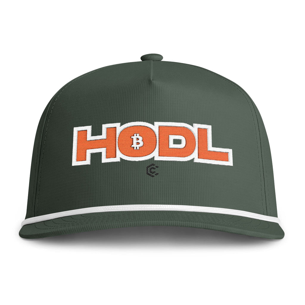 HODL Rope  — Sunwashed Retro Crypto Embroidered Cap - caldrwear.com