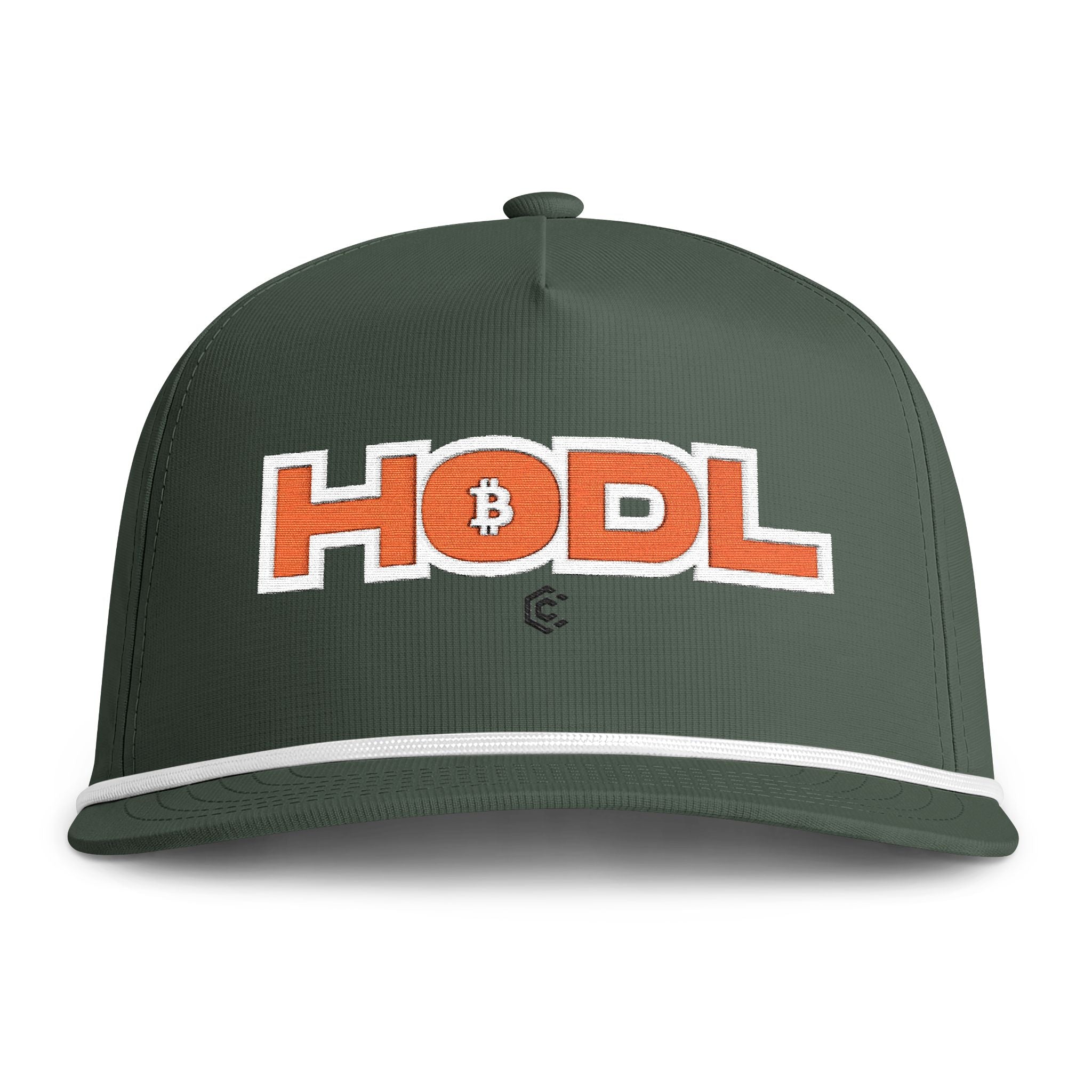 HODL Rope  — Sunwashed Retro Crypto Embroidered Cap - caldrwear.com