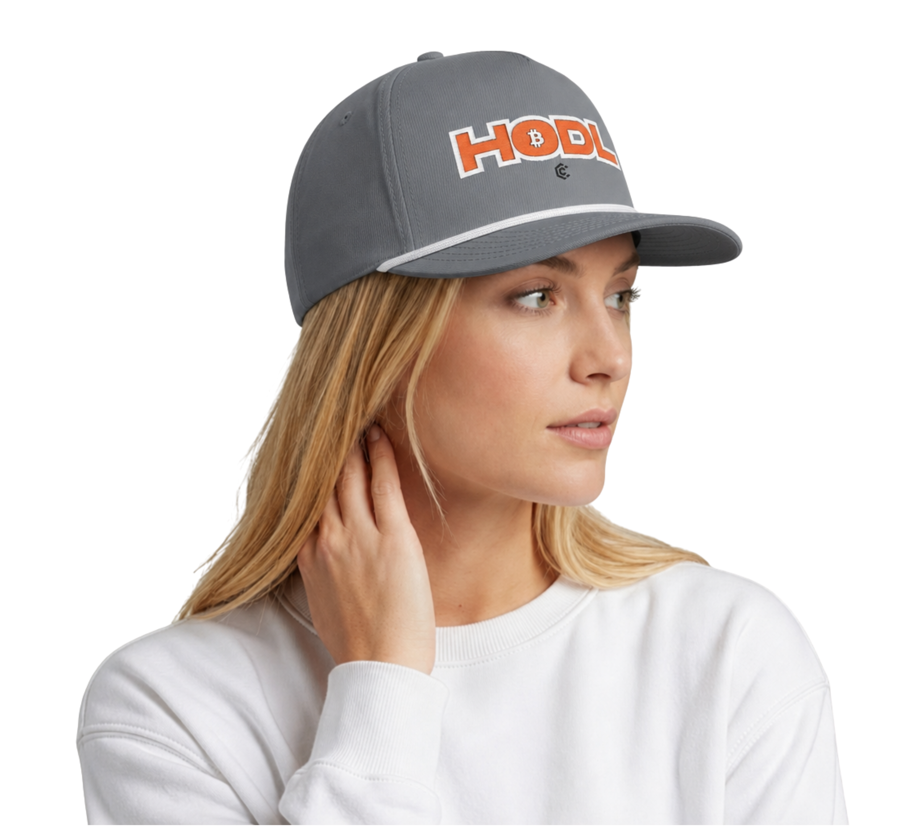 HODL Rope  — Sunwashed Retro Crypto Embroidered Cap - caldrwear.com