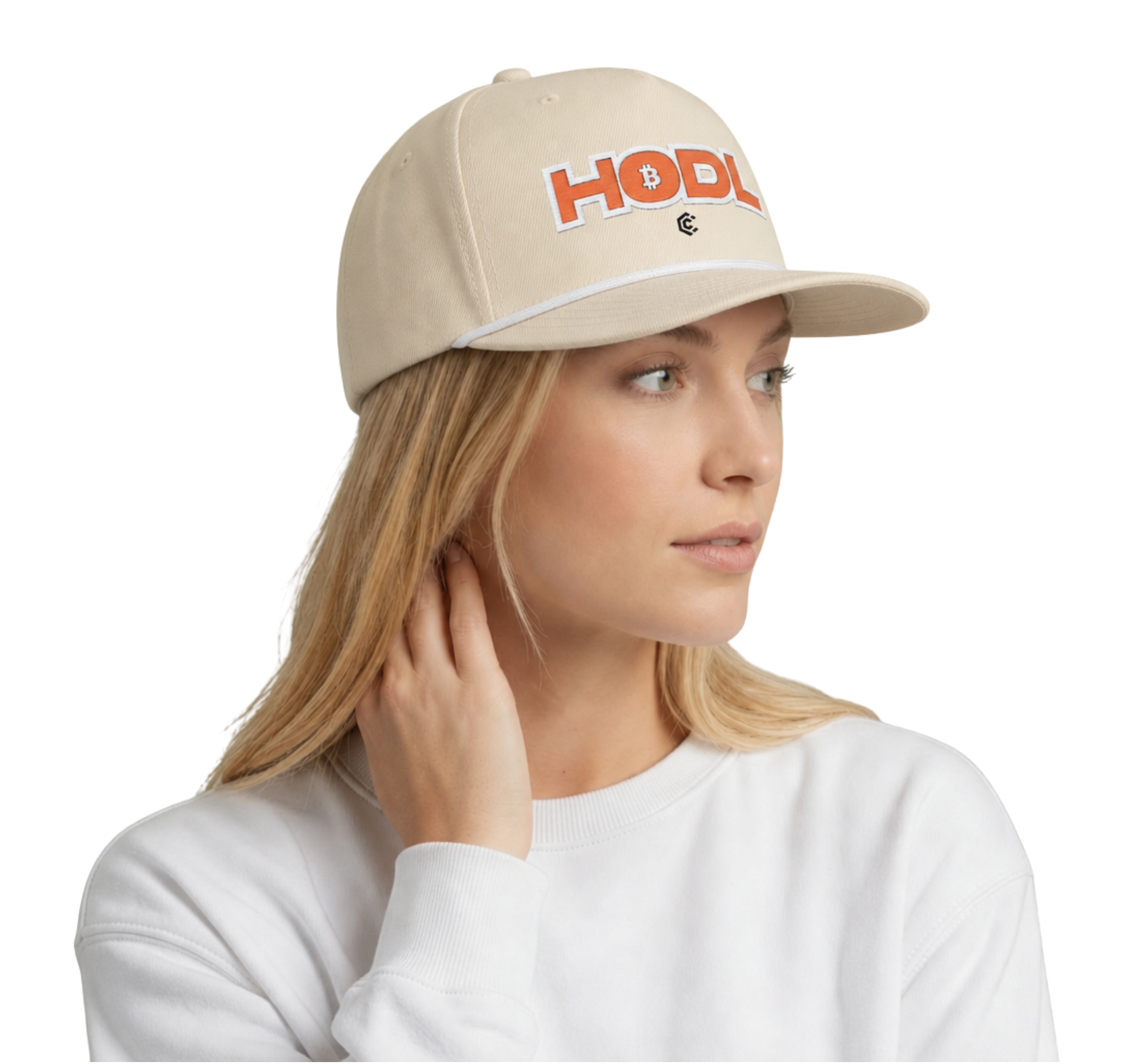 HODL Rope  — Sunwashed Retro Crypto Embroidered Cap - caldrwear.com
