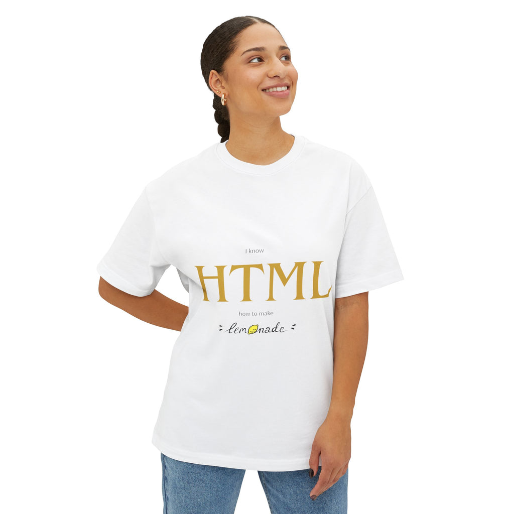 HTML Lemonade Tee — Minimalist Coder T-Shirt - caldrwear.com