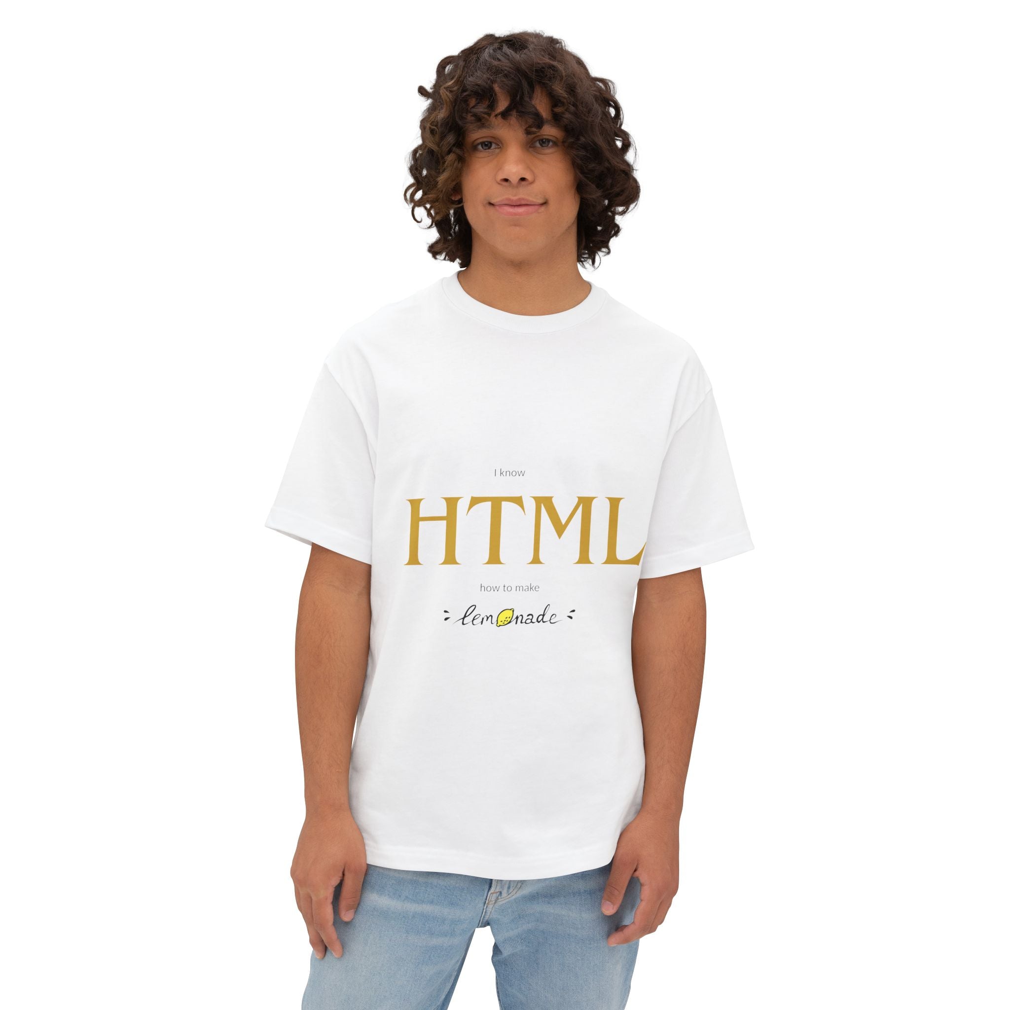 HTML Lemonade Tee — Minimalist Coder T-Shirt - caldrwear.com