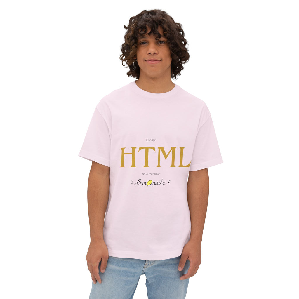 HTML Lemonade Tee — Minimalist Coder T-Shirt - caldrwear.com