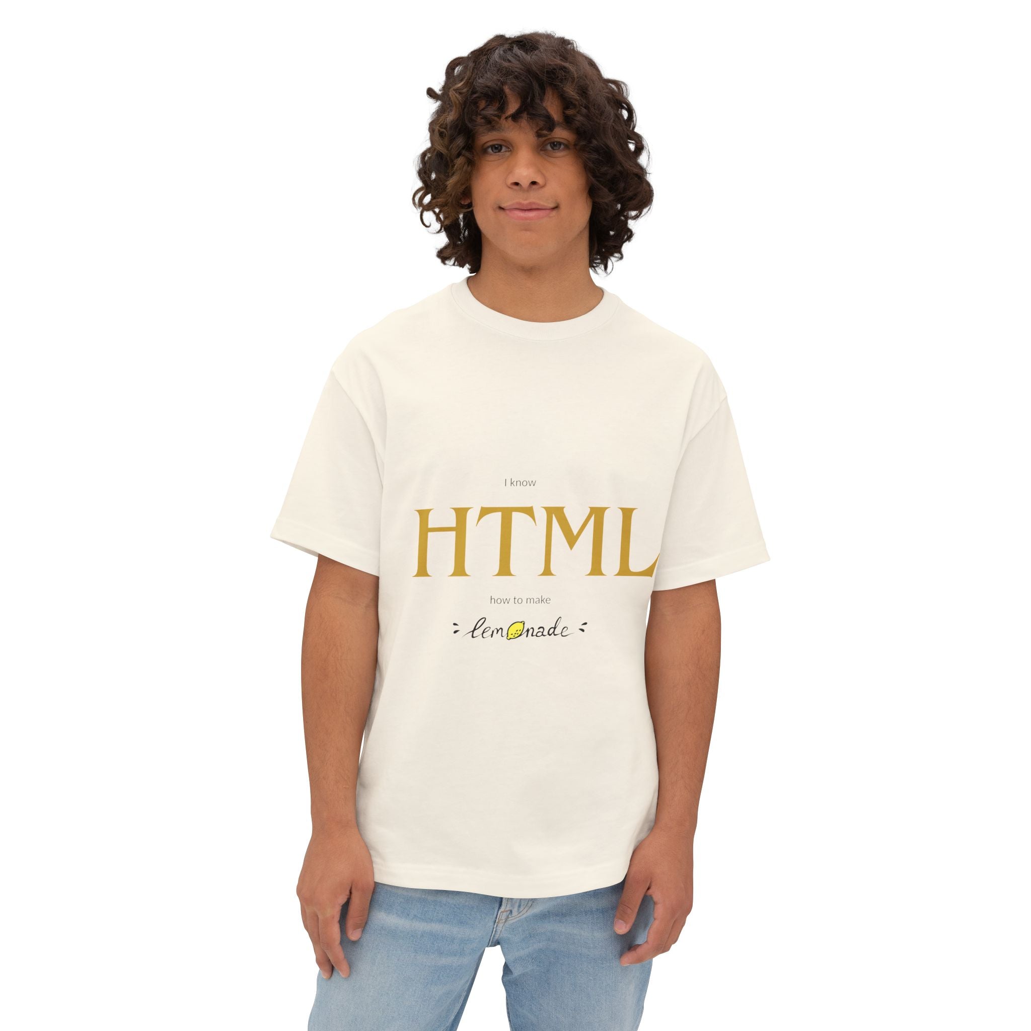 HTML Lemonade Tee — Minimalist Coder T-Shirt - caldrwear.com