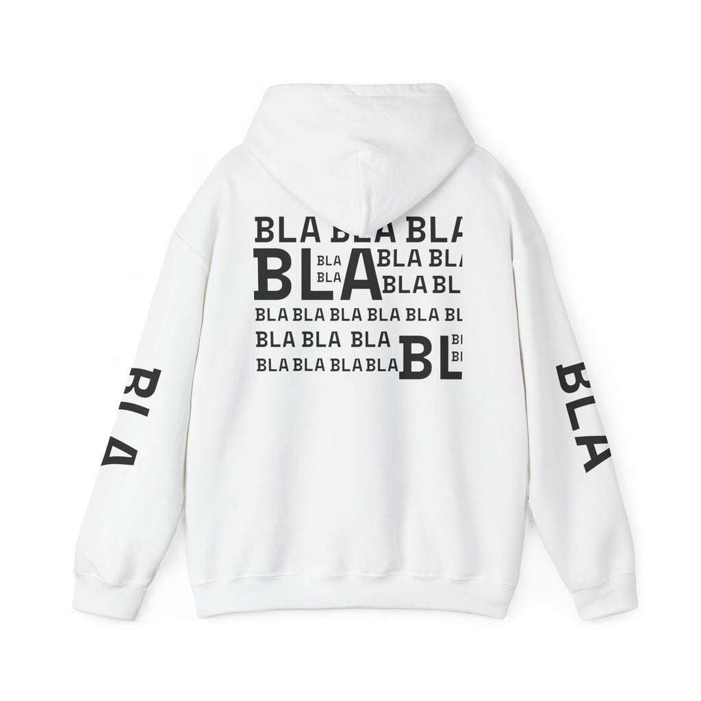 Hoodie — 'BLA BLA' Graphic Text Pullover - caldrwear.com