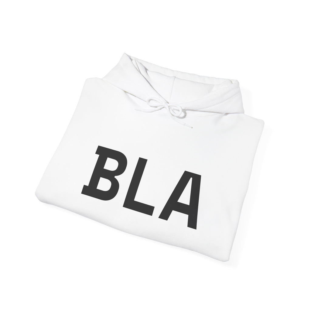 Hoodie — 'BLA BLA' Graphic Text Pullover - caldrwear.com