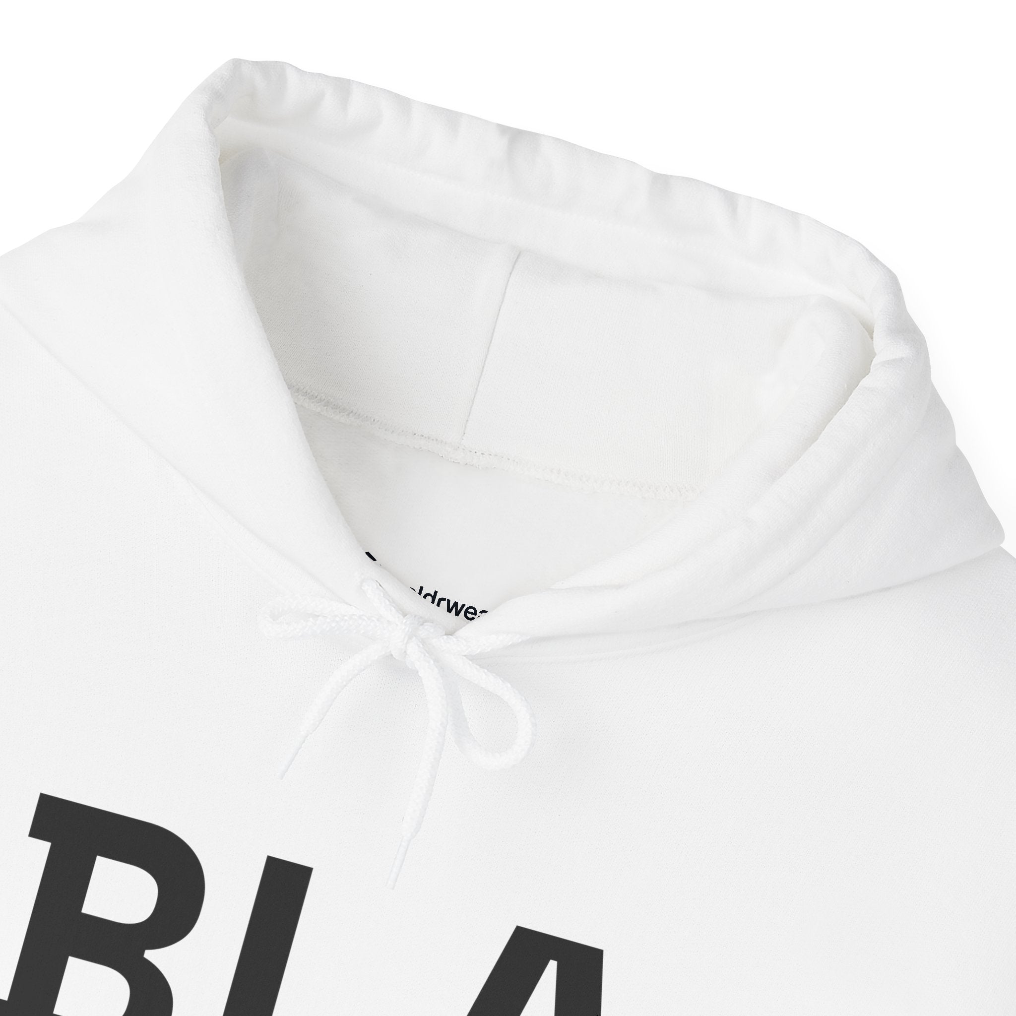 Hoodie — 'BLA BLA' Graphic Text Pullover - caldrwear.com