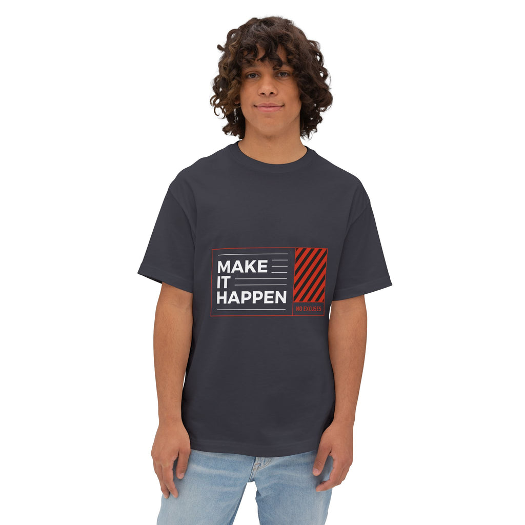 Motivational "Make It Happen" Boxy Tee - caldrwear.com