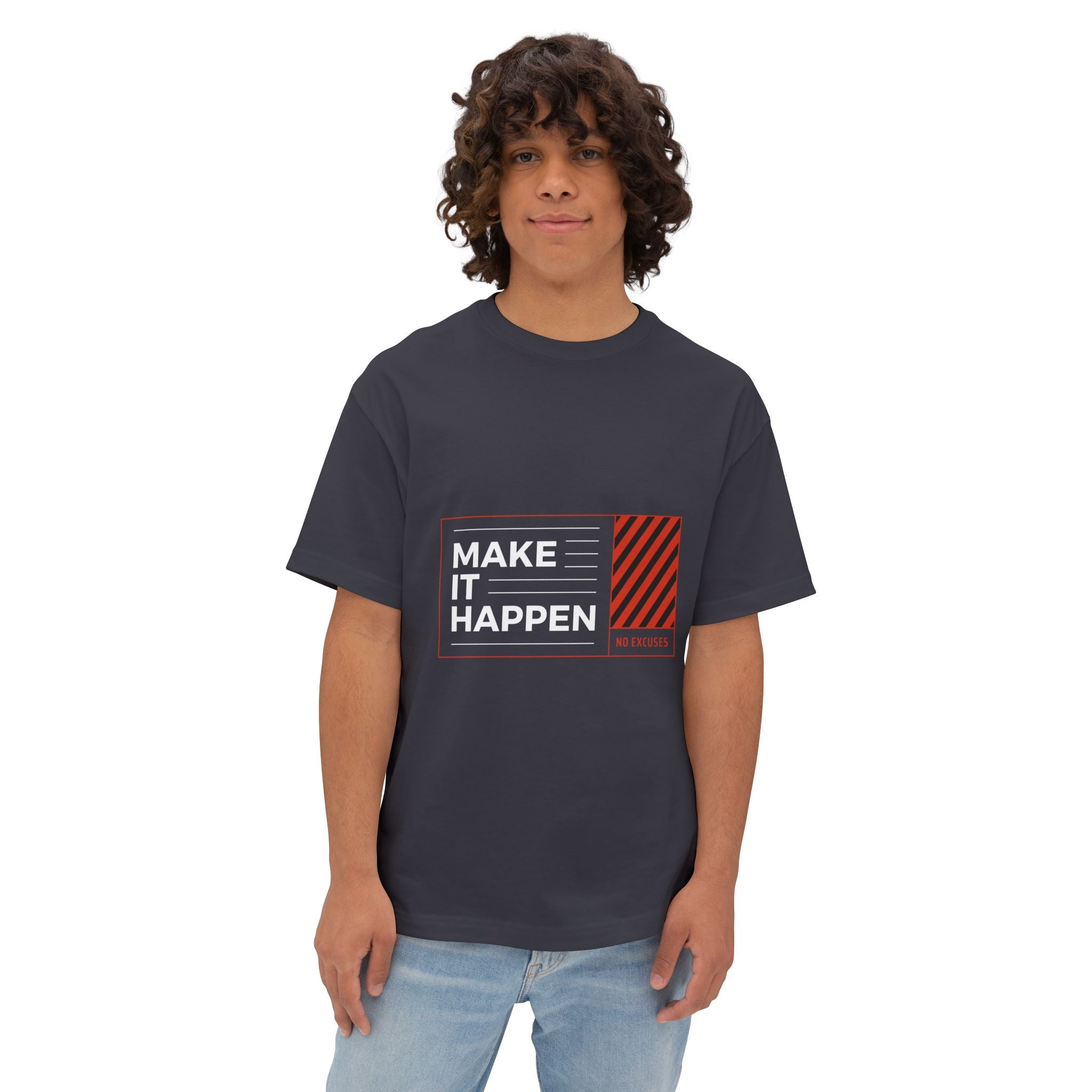 Motivational "Make It Happen" Boxy Tee - caldrwear.com