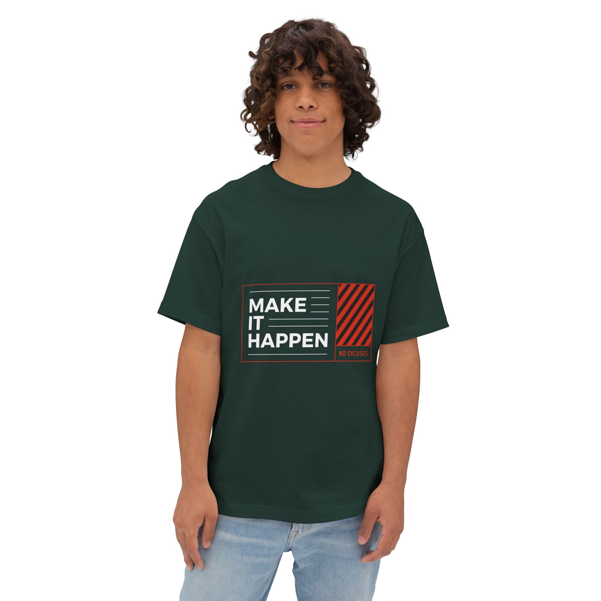 Motivational "Make It Happen" Boxy Tee - caldrwear.com