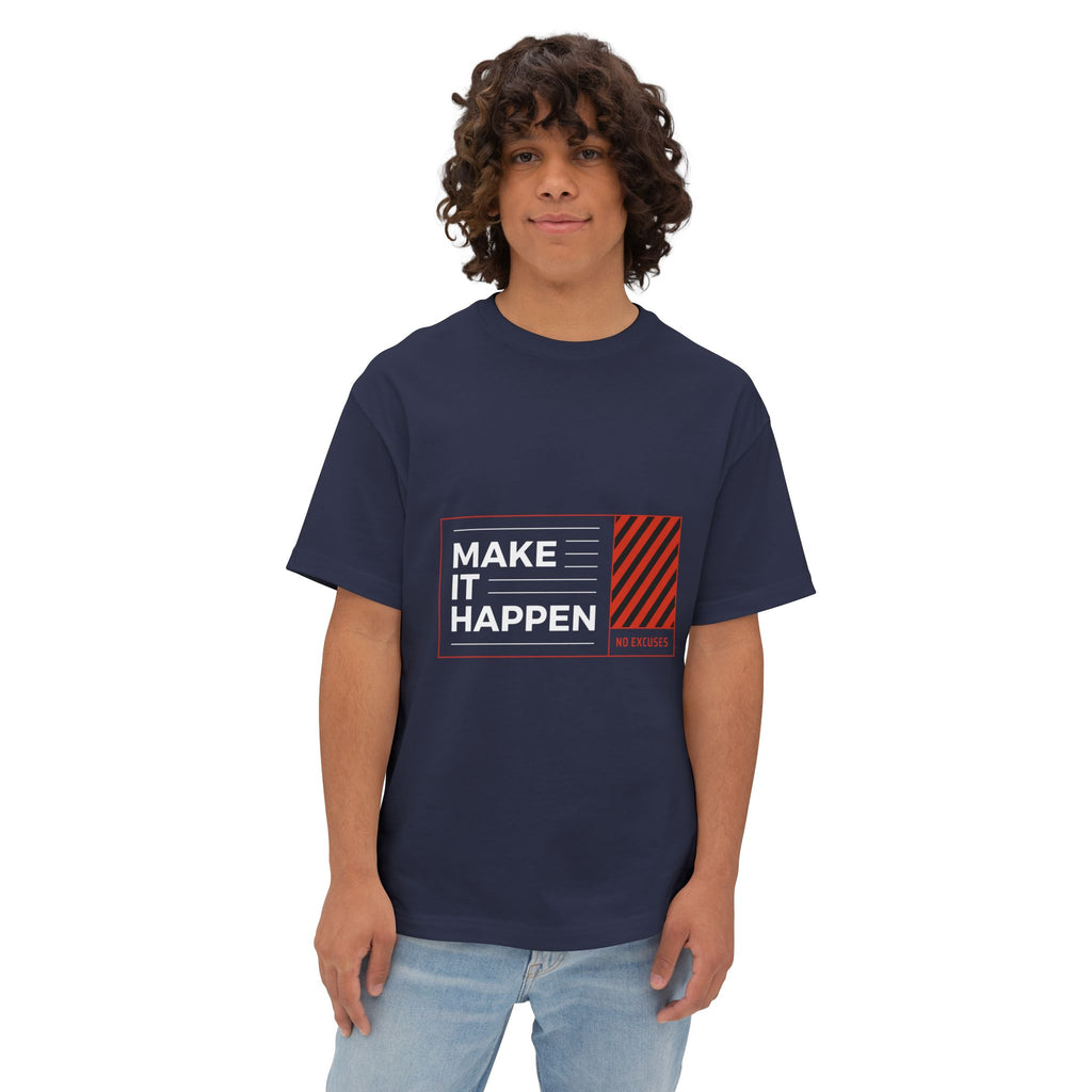 Motivational "Make It Happen" Boxy Tee - caldrwear.com