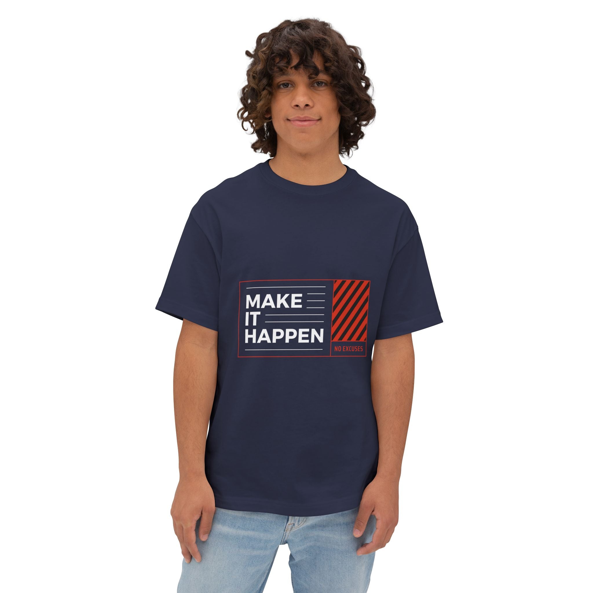 Motivational "Make It Happen" Boxy Tee - caldrwear.com