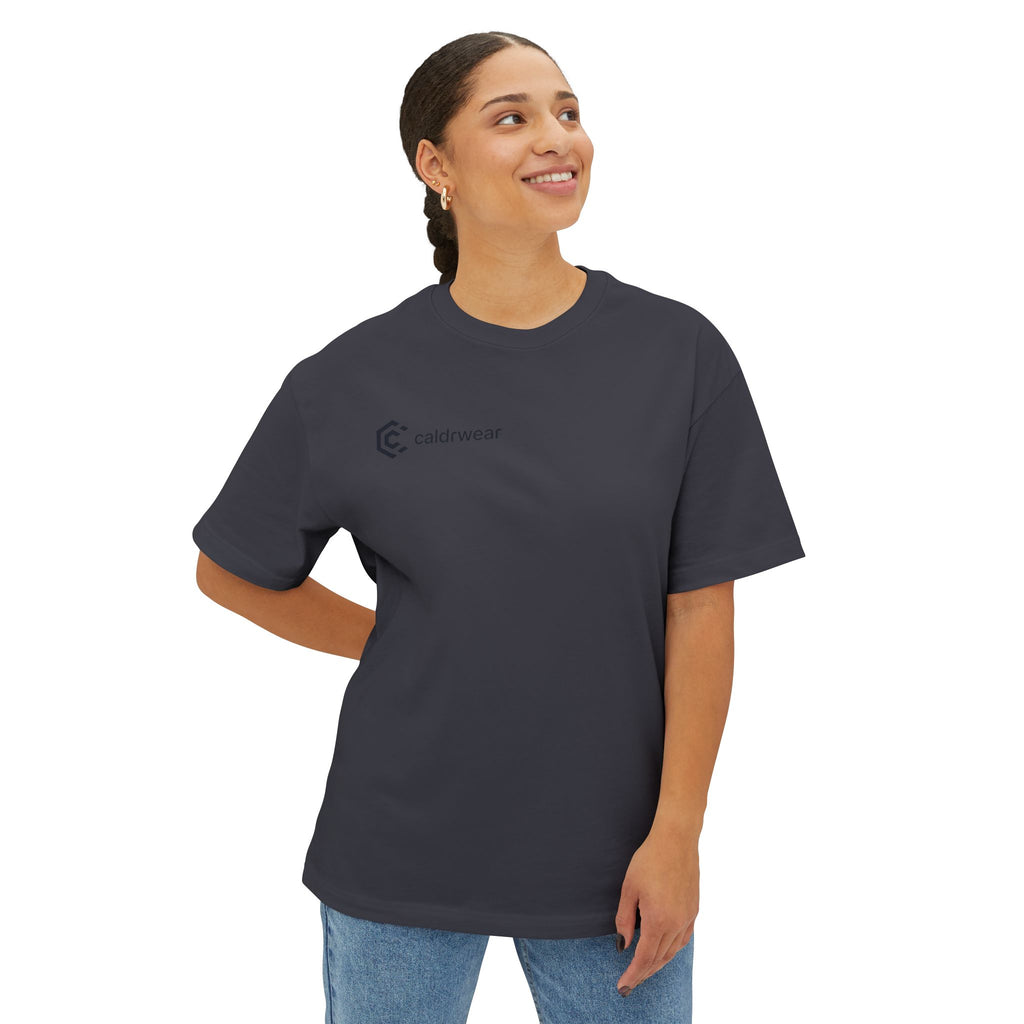 NaaS 'No as a Service' Oversized Boxy Tee — Tech Startup Logo T‑Shirt - caldrwear.com