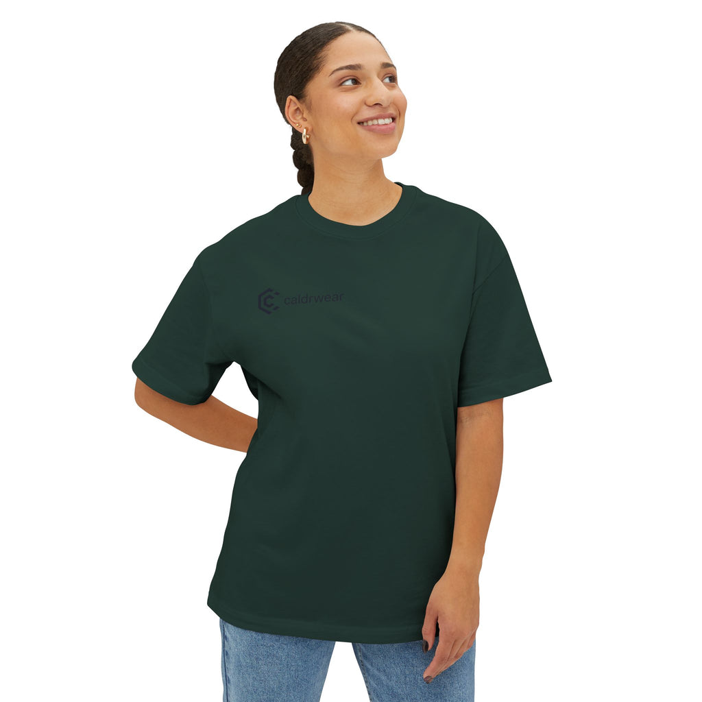 NaaS 'No as a Service' Oversized Boxy Tee — Tech Startup Logo T‑Shirt - caldrwear.com