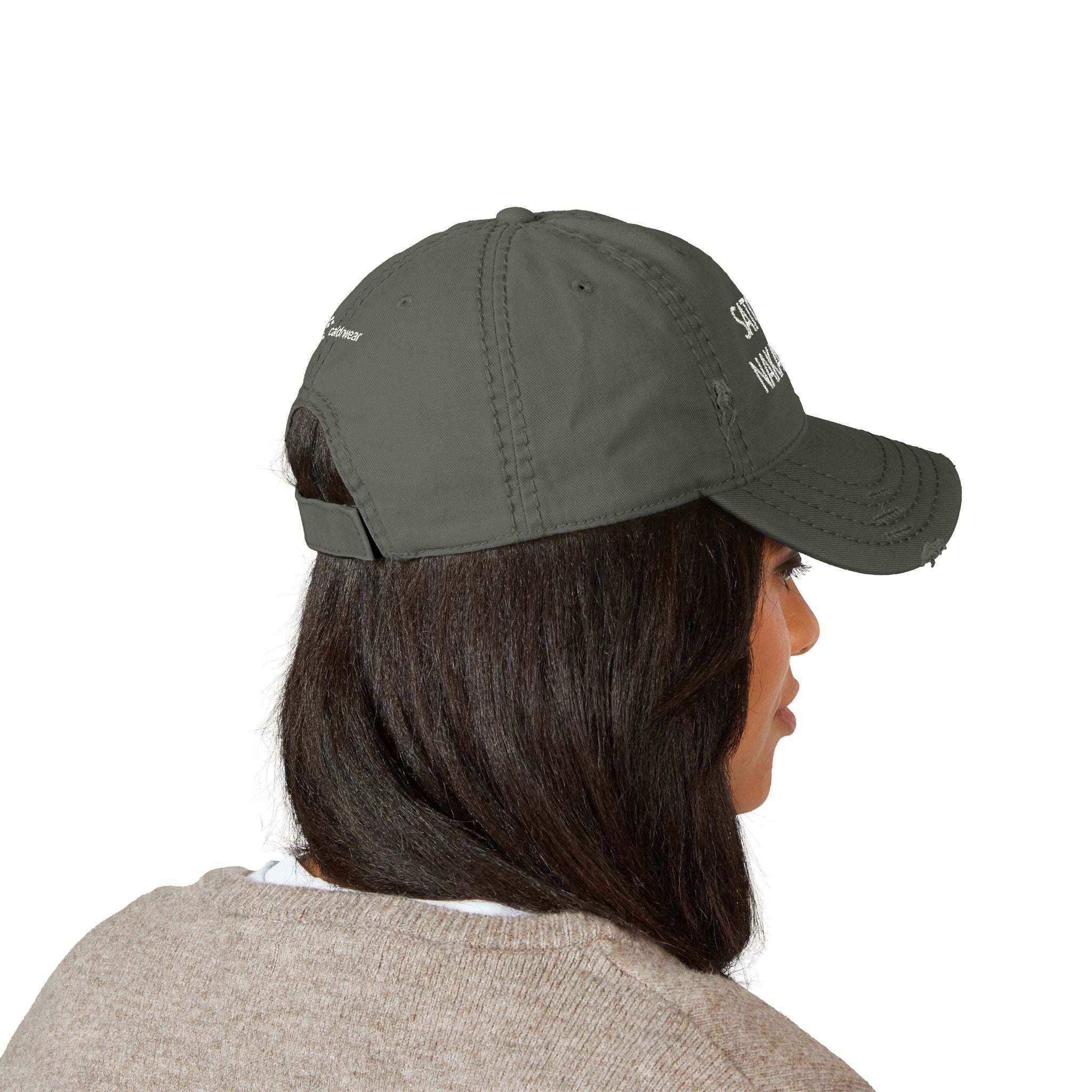 Satoshi Nakamoto Embroidered Distressed Dad Hat - caldrwear.com