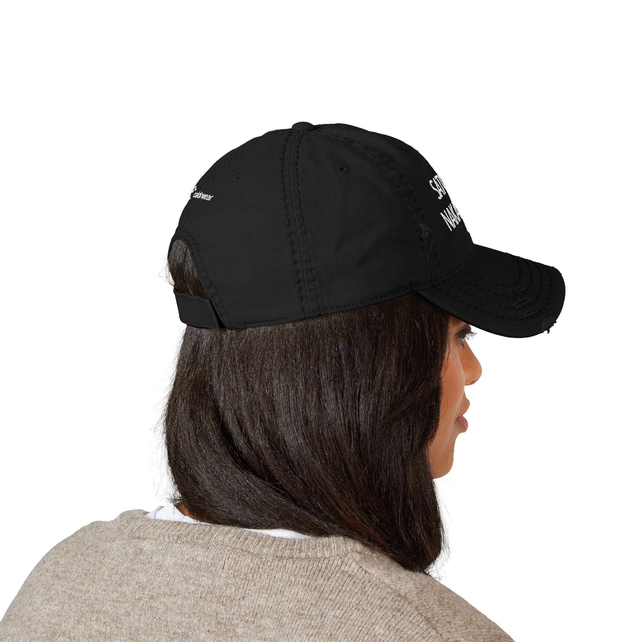 Satoshi Nakamoto Embroidered Distressed Dad Hat - caldrwear.com