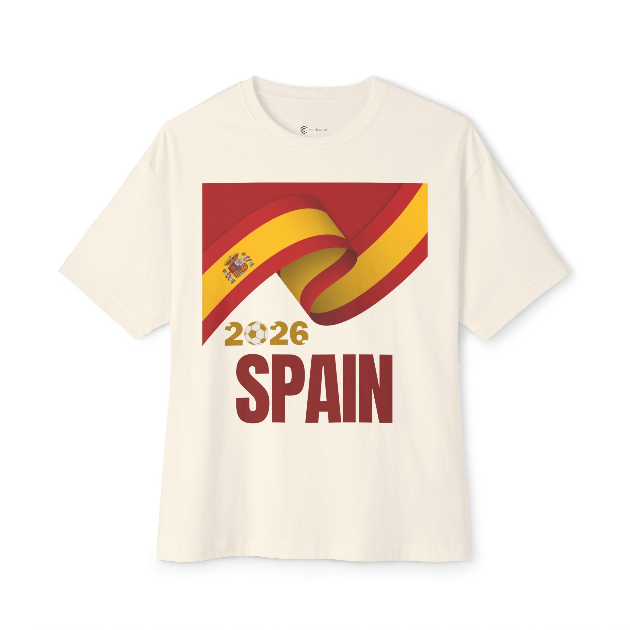 Spain 2026 Flag Tee — Vintage Spanish Flag T‑Shirt - caldrwear.com