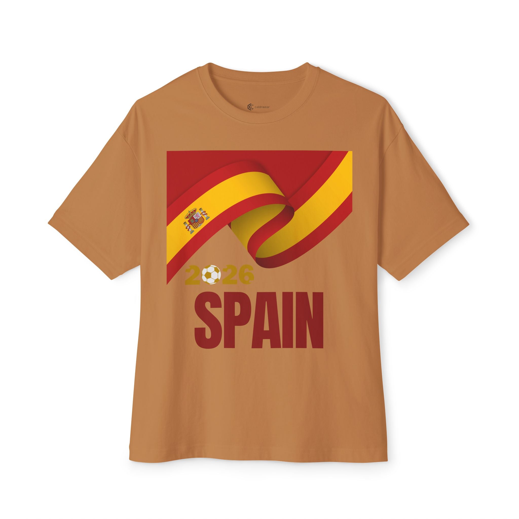 Spain 2026 Flag Tee — Vintage Spanish Flag T‑Shirt - caldrwear.com