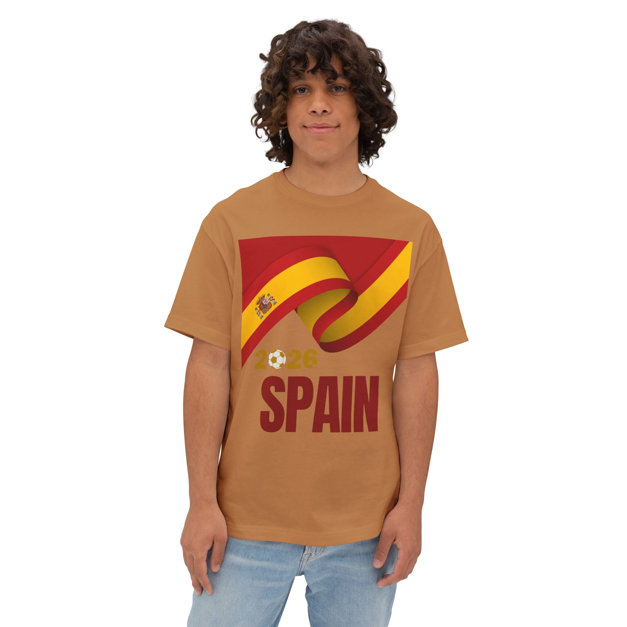 Spain 2026 Flag Tee — Vintage Spanish Flag T‑Shirt - caldrwear.com