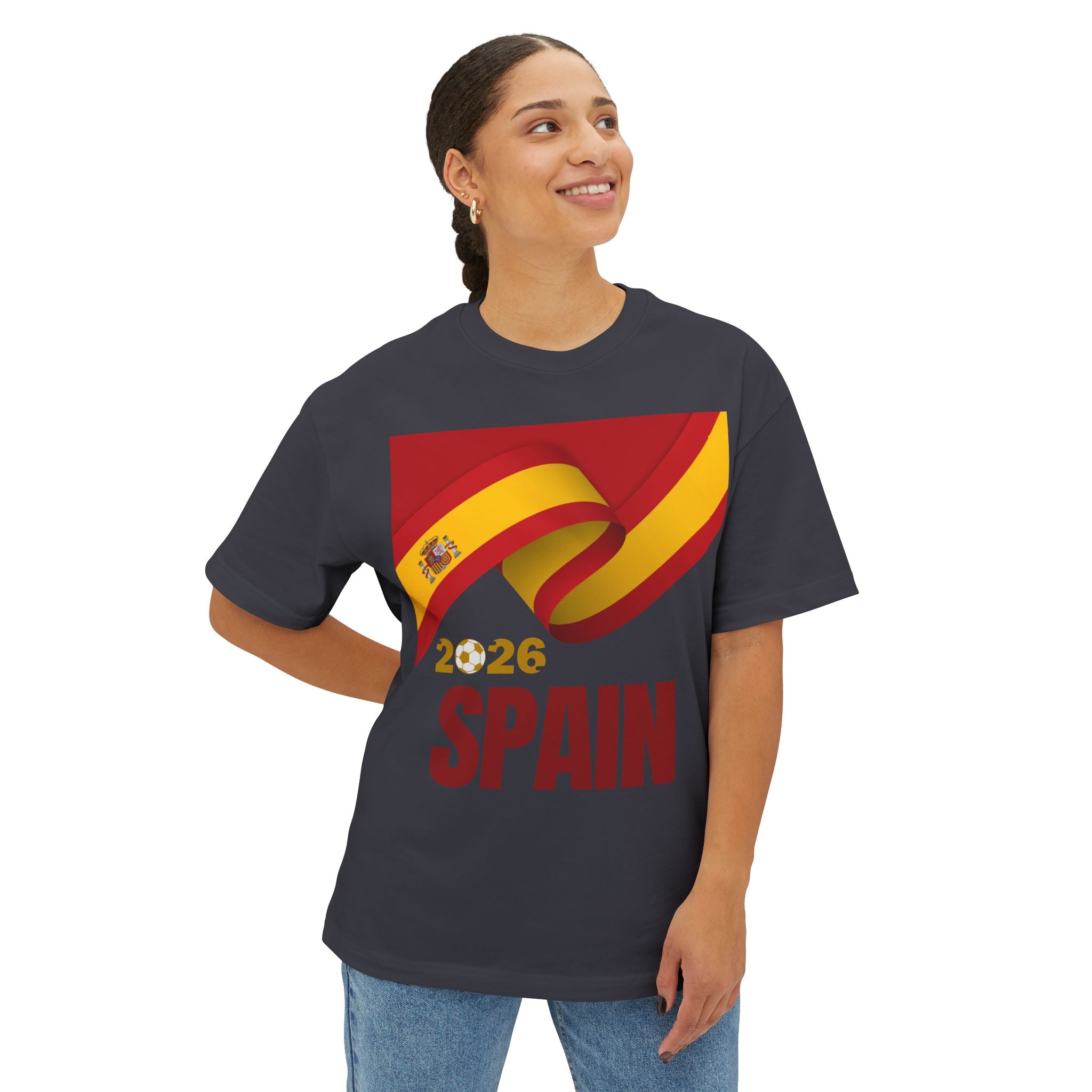Spain 2026 Flag Tee — Vintage Spanish Flag T‑Shirt - caldrwear.com