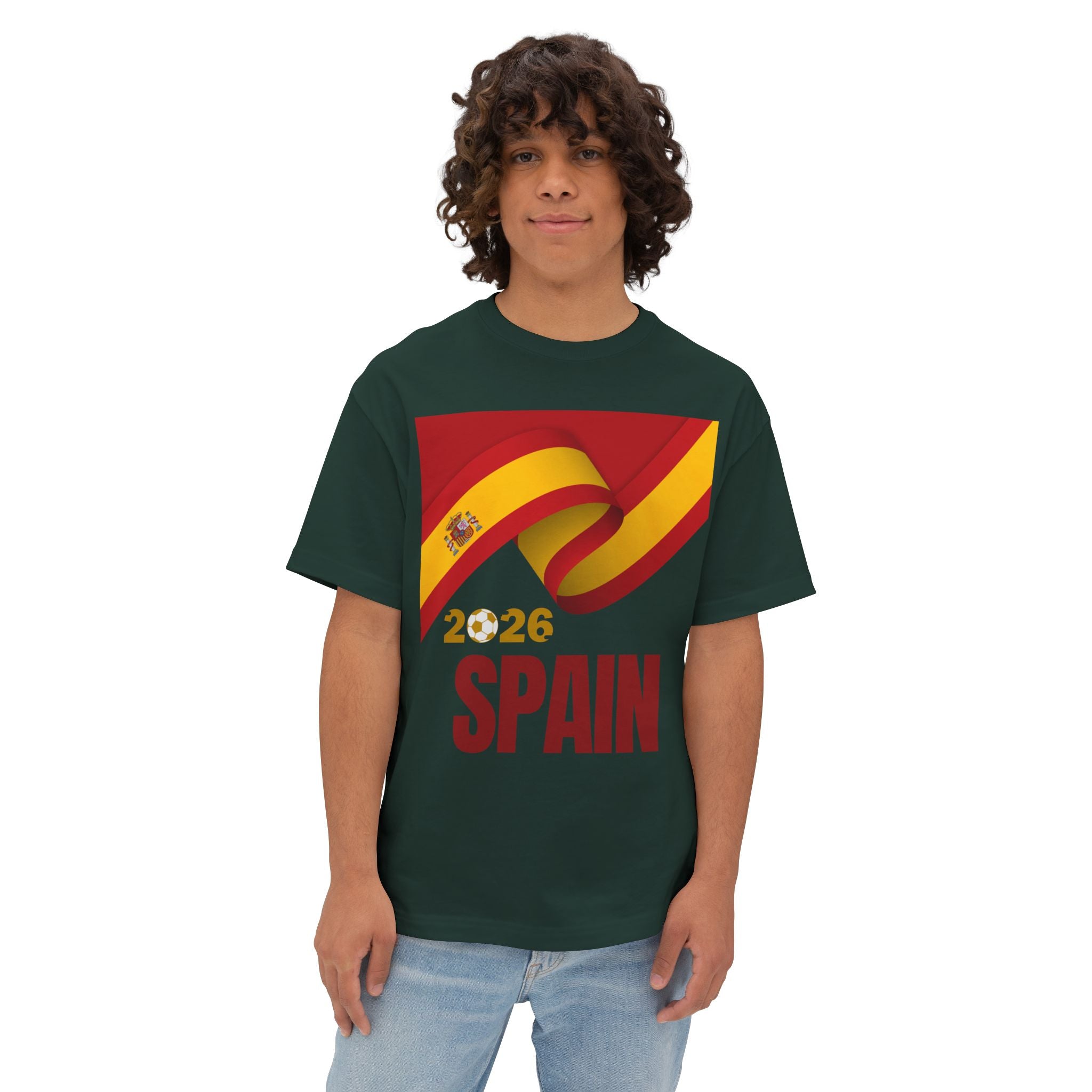 Spain 2026 Flag Tee — Vintage Spanish Flag T‑Shirt - caldrwear.com