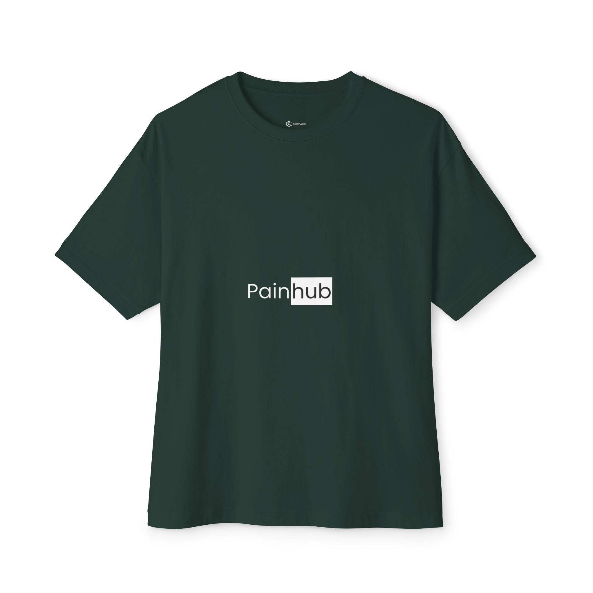 T-Shirt — Painhub Logo Minimalist Black Tee - caldrwear.com