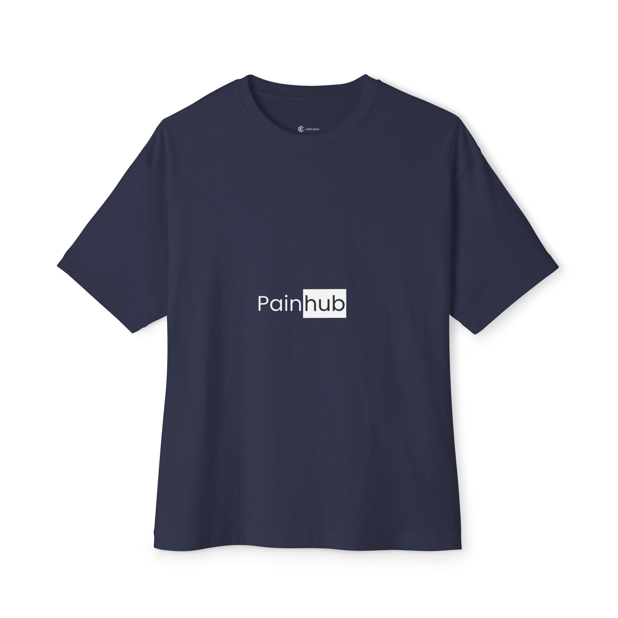 T-Shirt — Painhub Logo Minimalist Black Tee - caldrwear.com