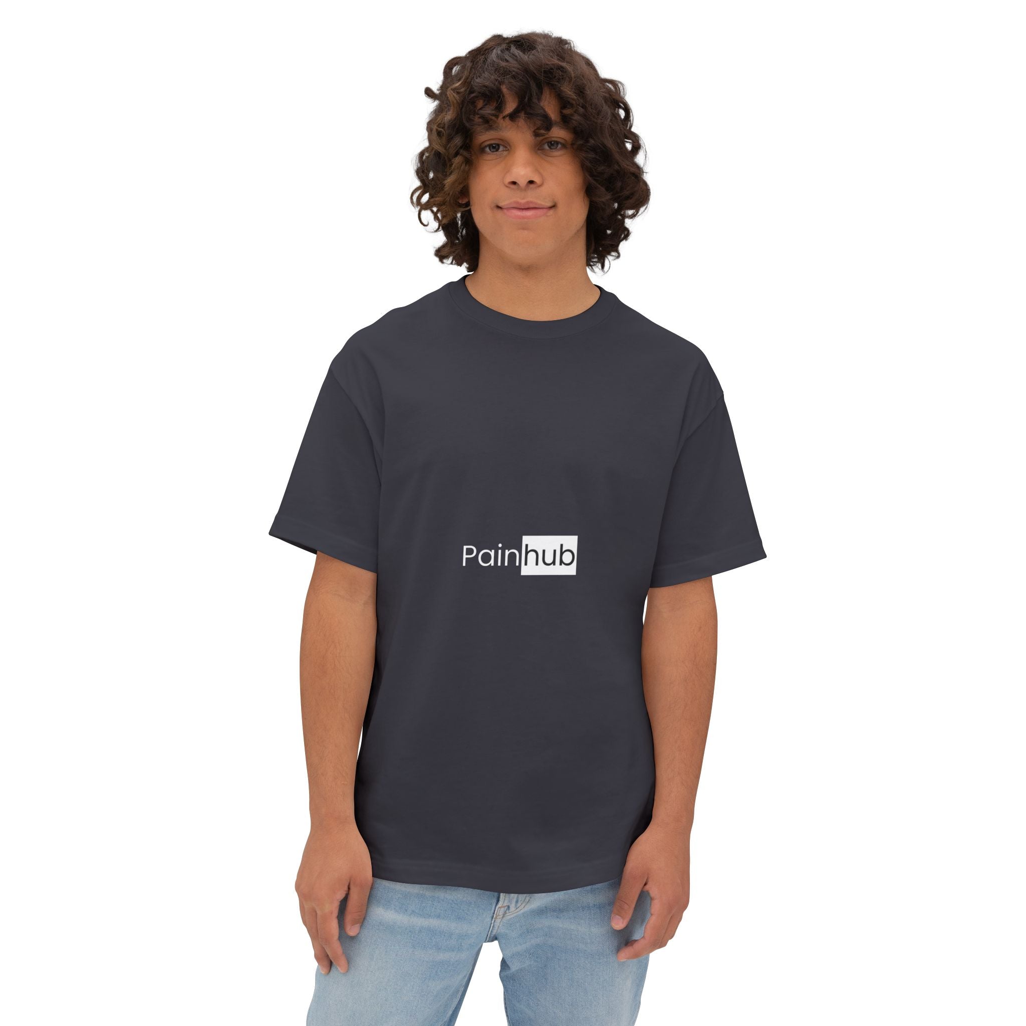T-Shirt — Painhub Logo Minimalist Black Tee - caldrwear.com