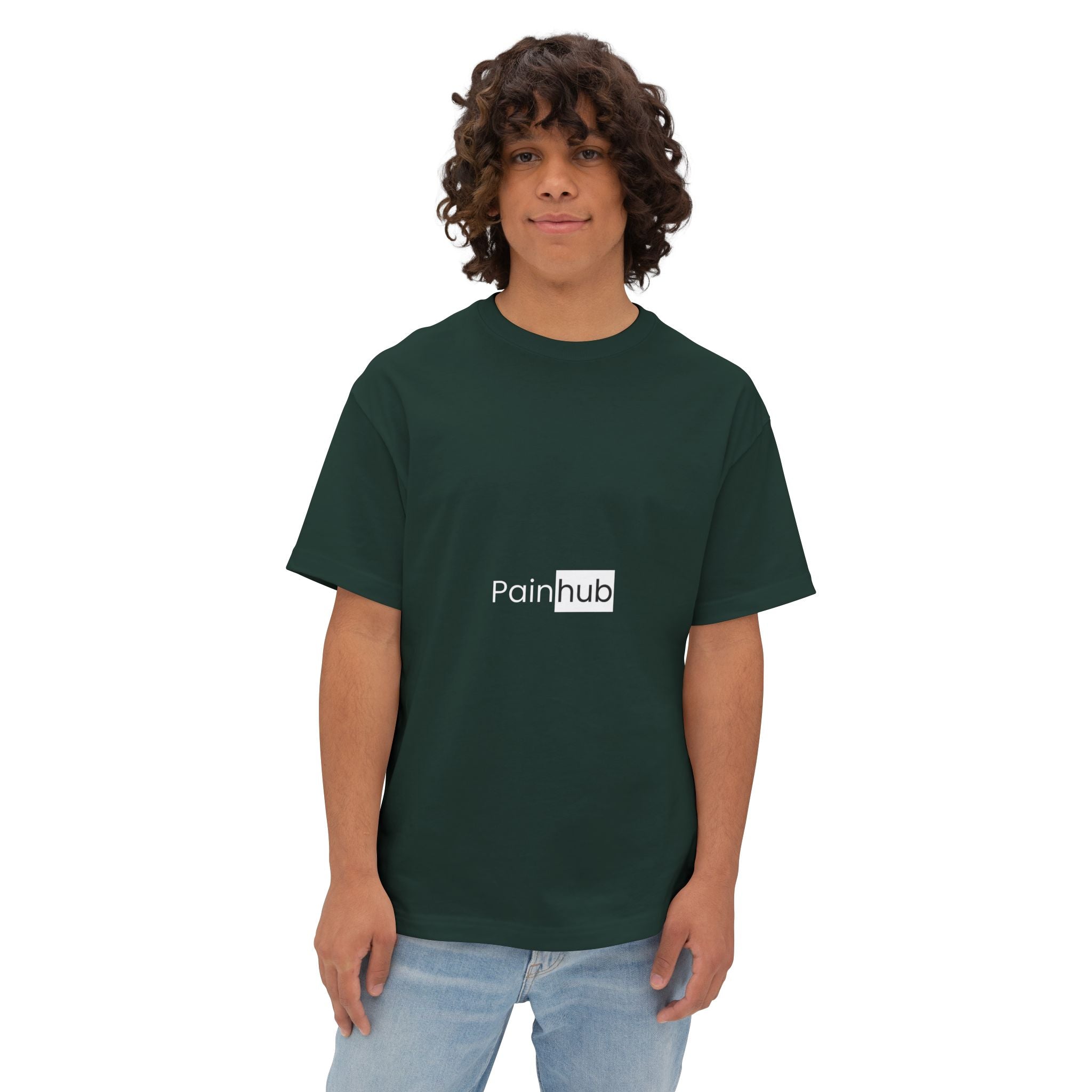 T-Shirt — Painhub Logo Minimalist Black Tee - caldrwear.com