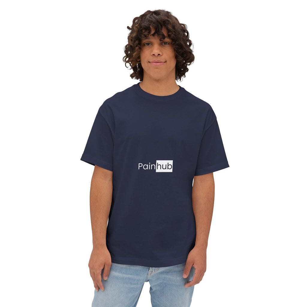 T-Shirt — Painhub Logo Minimalist Black Tee - caldrwear.com