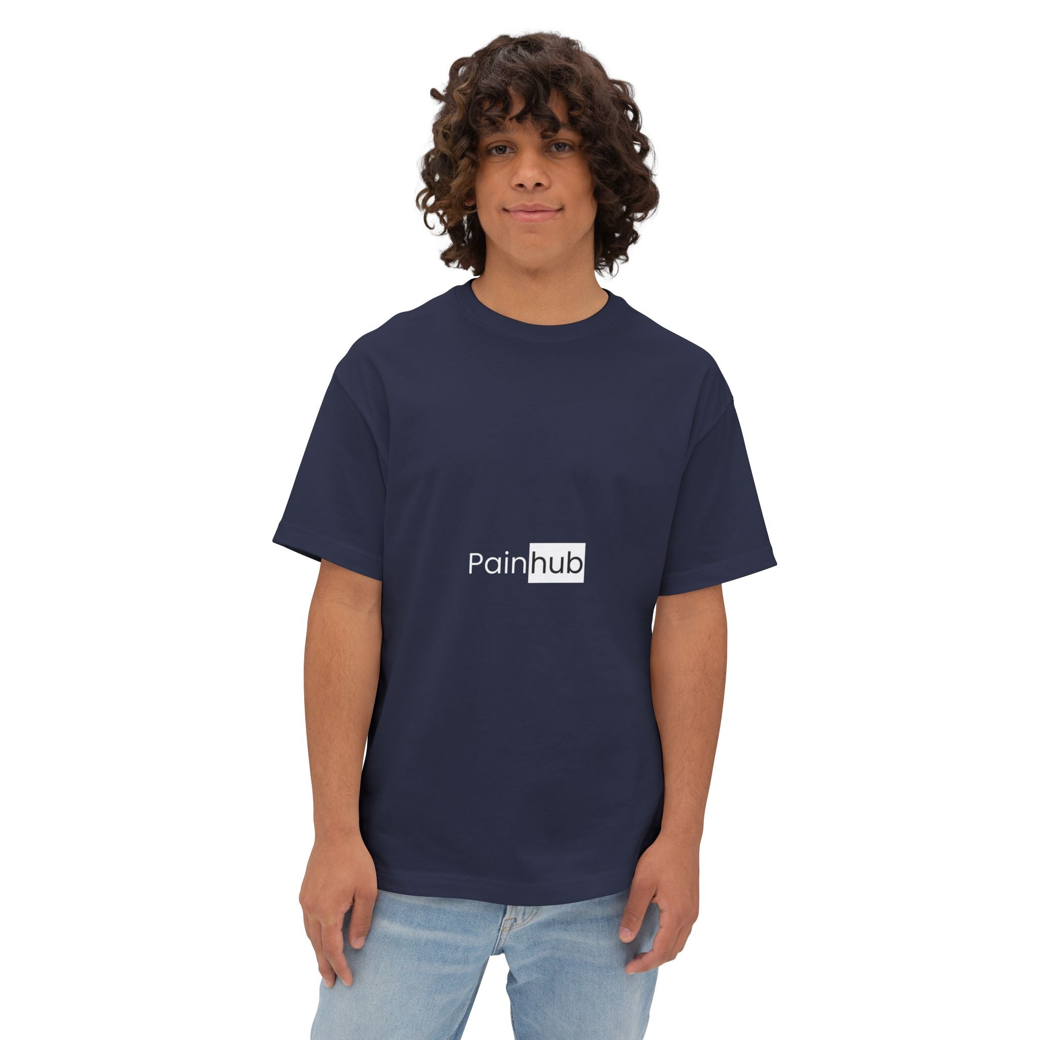 T-Shirt — Painhub Logo Minimalist Black Tee - caldrwear.com