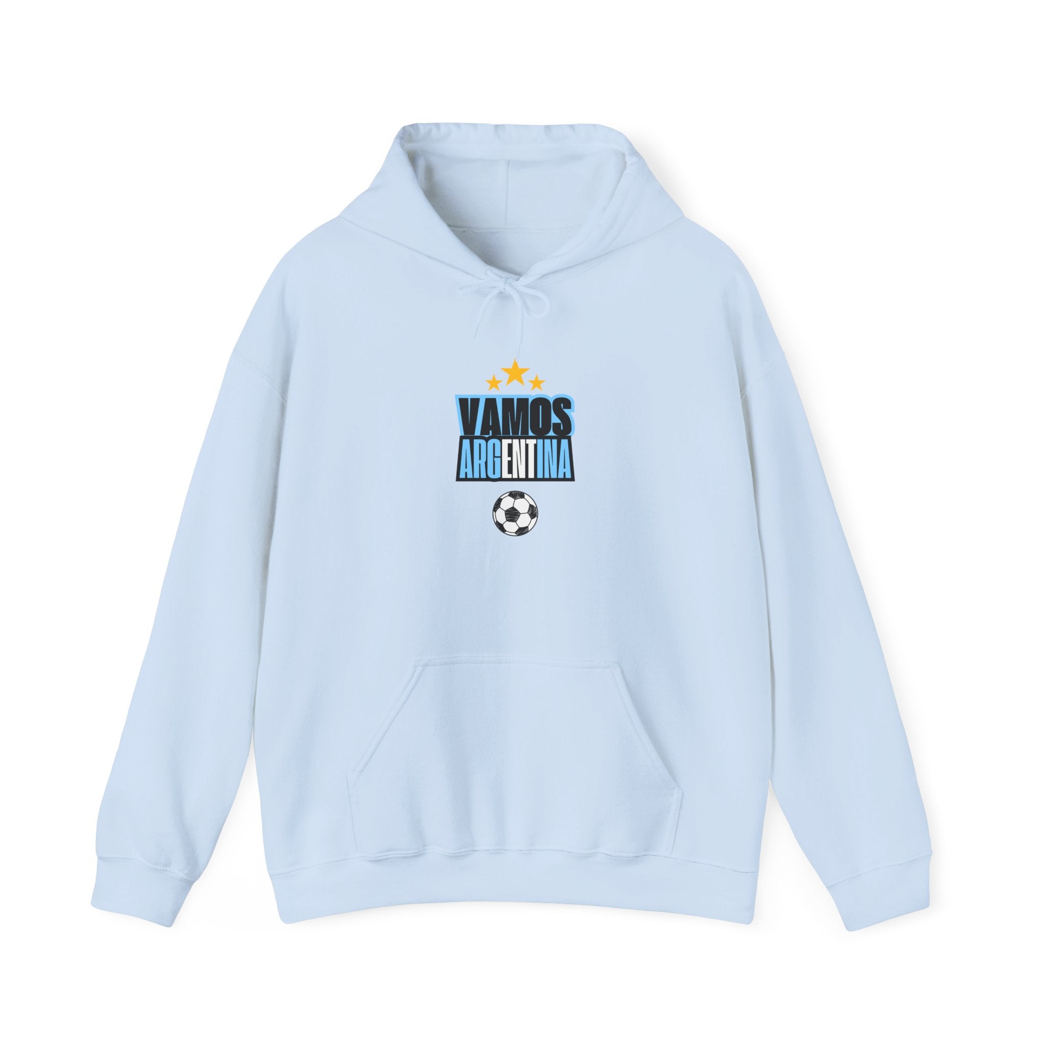 Vamos Argentina Soccer Hoodie — Argentina Flag Sun Football Fan Sweatshirt - caldrwear.com