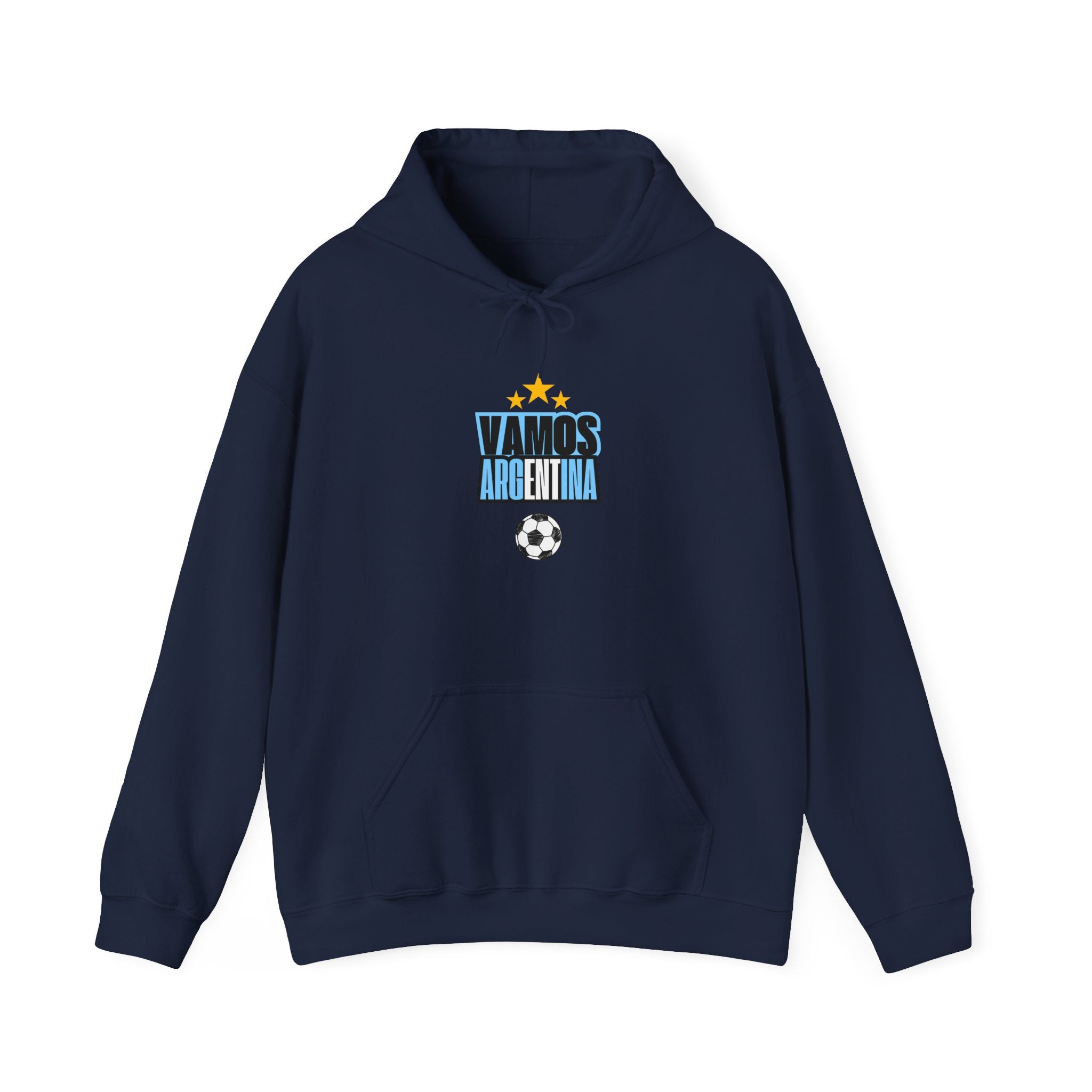 Vamos Argentina Soccer Hoodie — Argentina Flag Sun Football Fan Sweatshirt - caldrwear.com