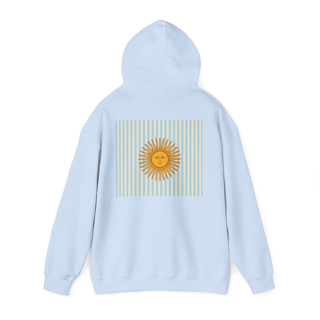 Vamos Argentina Soccer Hoodie — Argentina Flag Sun Football Fan Sweatshirt - caldrwear.com