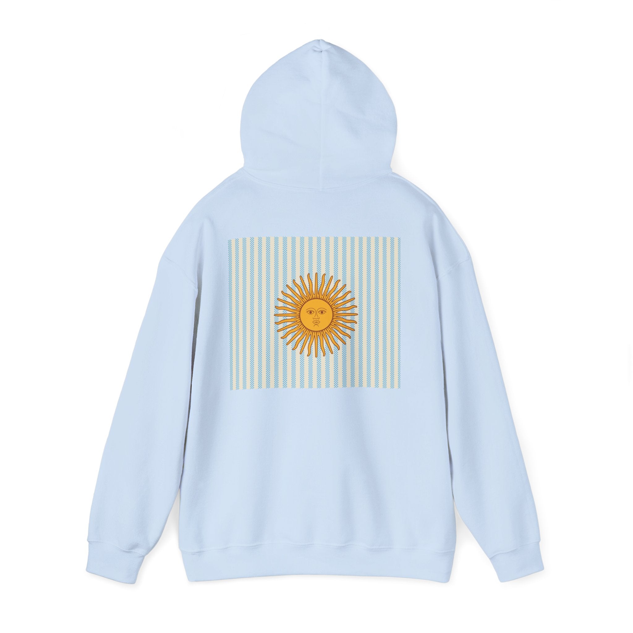 Vamos Argentina Soccer Hoodie — Argentina Flag Sun Football Fan Sweatshirt - caldrwear.com