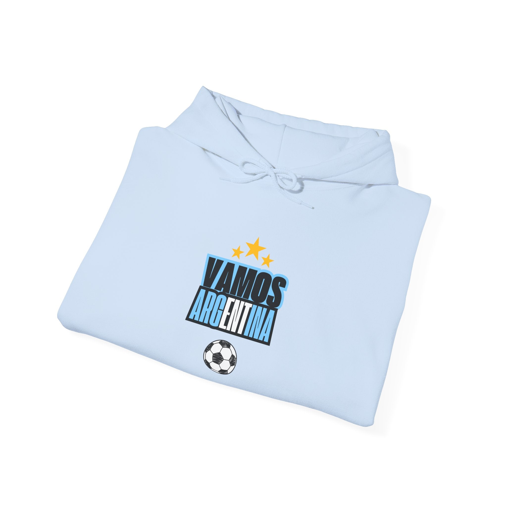 Vamos Argentina Soccer Hoodie — Argentina Flag Sun Football Fan Sweatshirt - caldrwear.com
