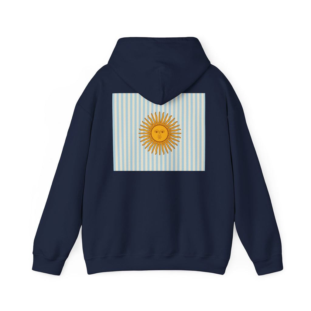 Vamos Argentina Soccer Hoodie — Argentina Flag Sun Football Fan Sweatshirt - caldrwear.com