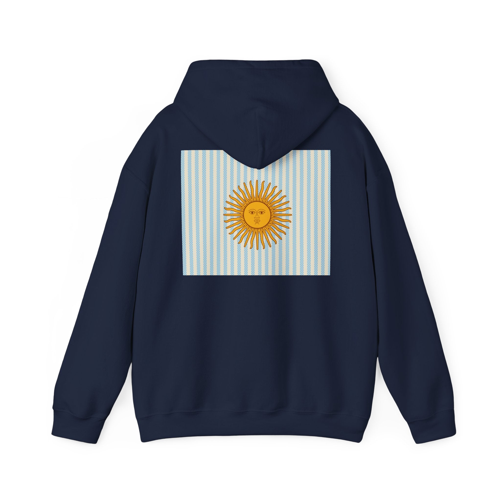 Vamos Argentina Soccer Hoodie — Argentina Flag Sun Football Fan Sweatshirt - caldrwear.com